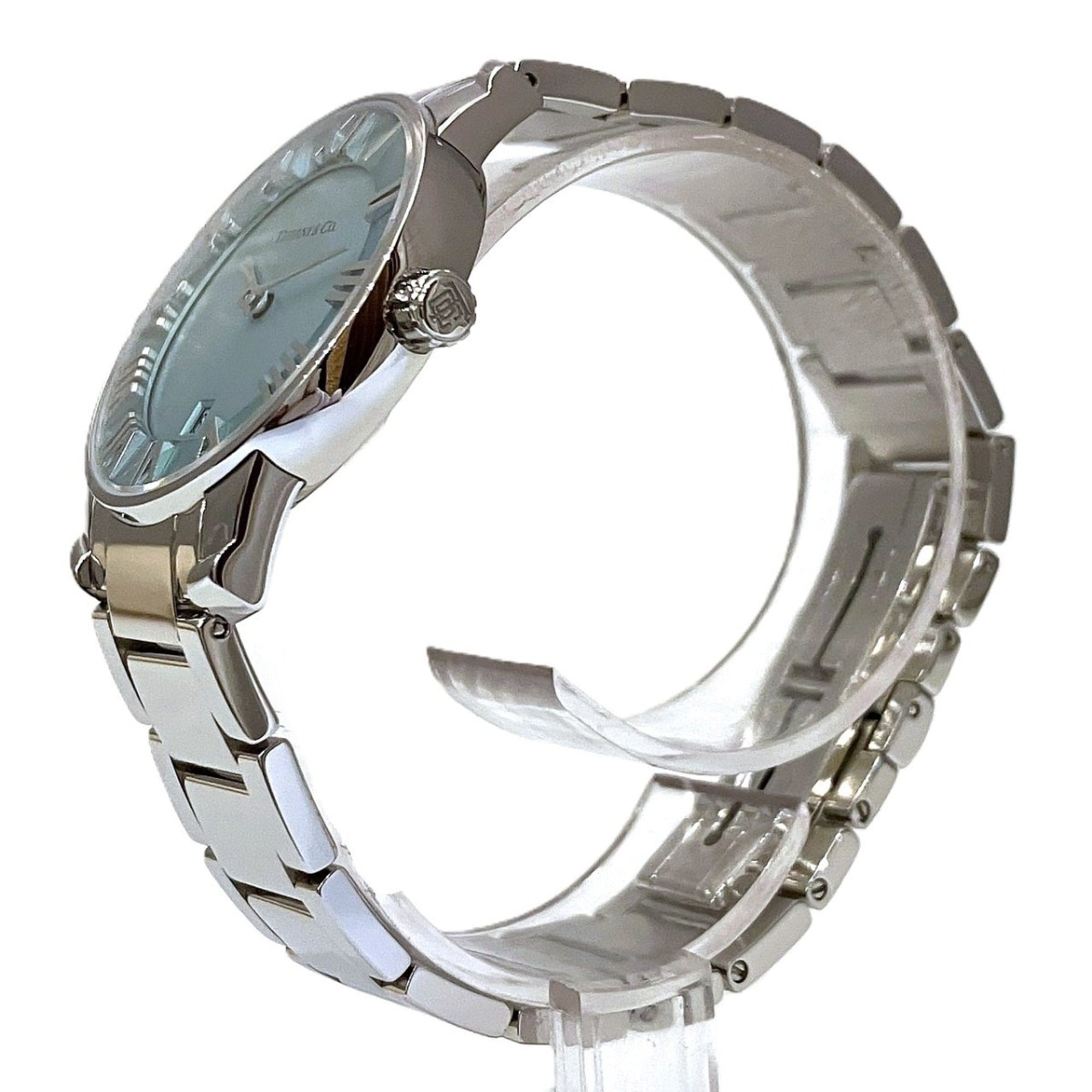 Tiffany Atlas 2-Hand Date Total Weight 58.8g 63452807 Blue Dial 29mm Watch