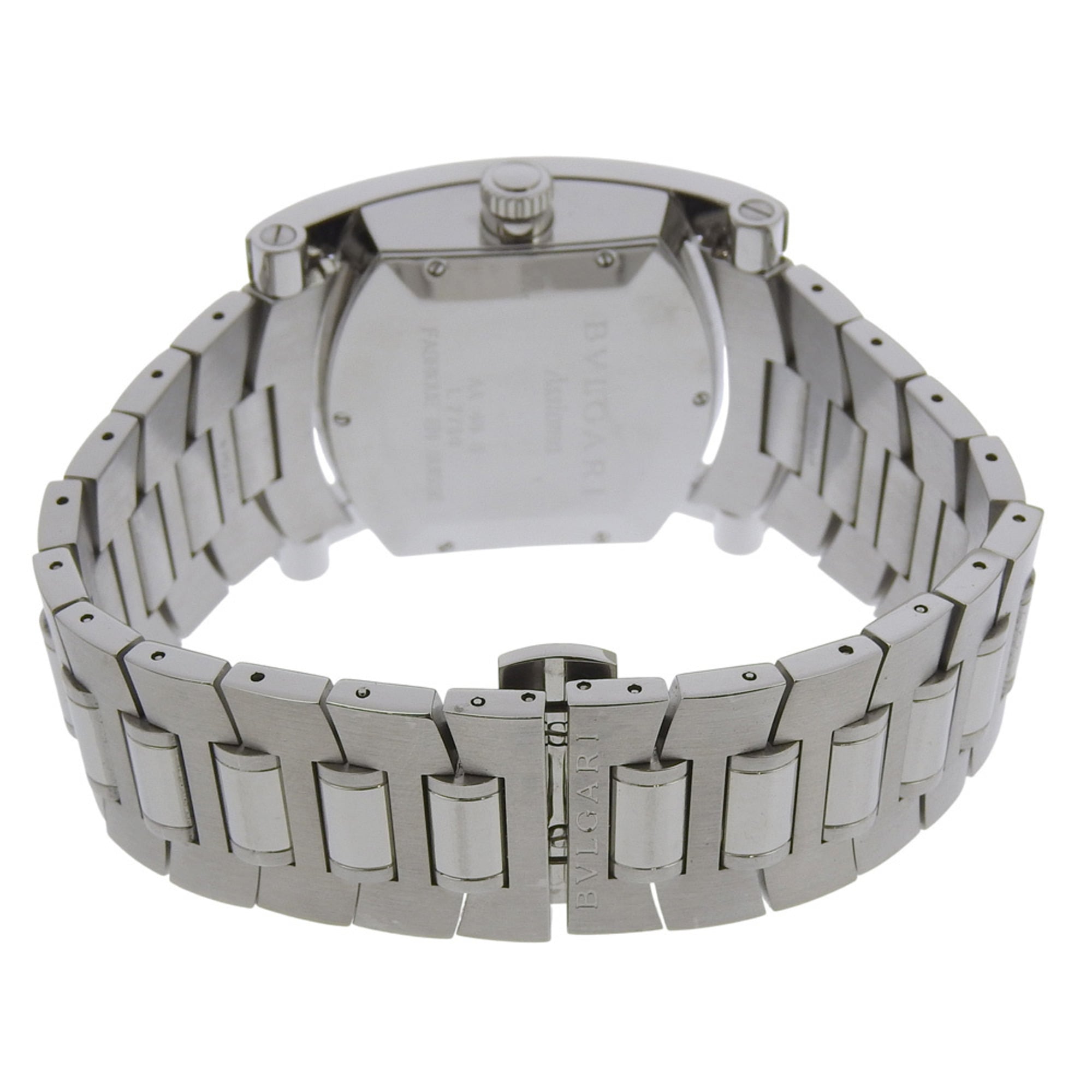 Montre Bulgari BVLGARI Assioma AA48S en acier inoxydable, argentéeAutomatique, cadran Noir pour homme