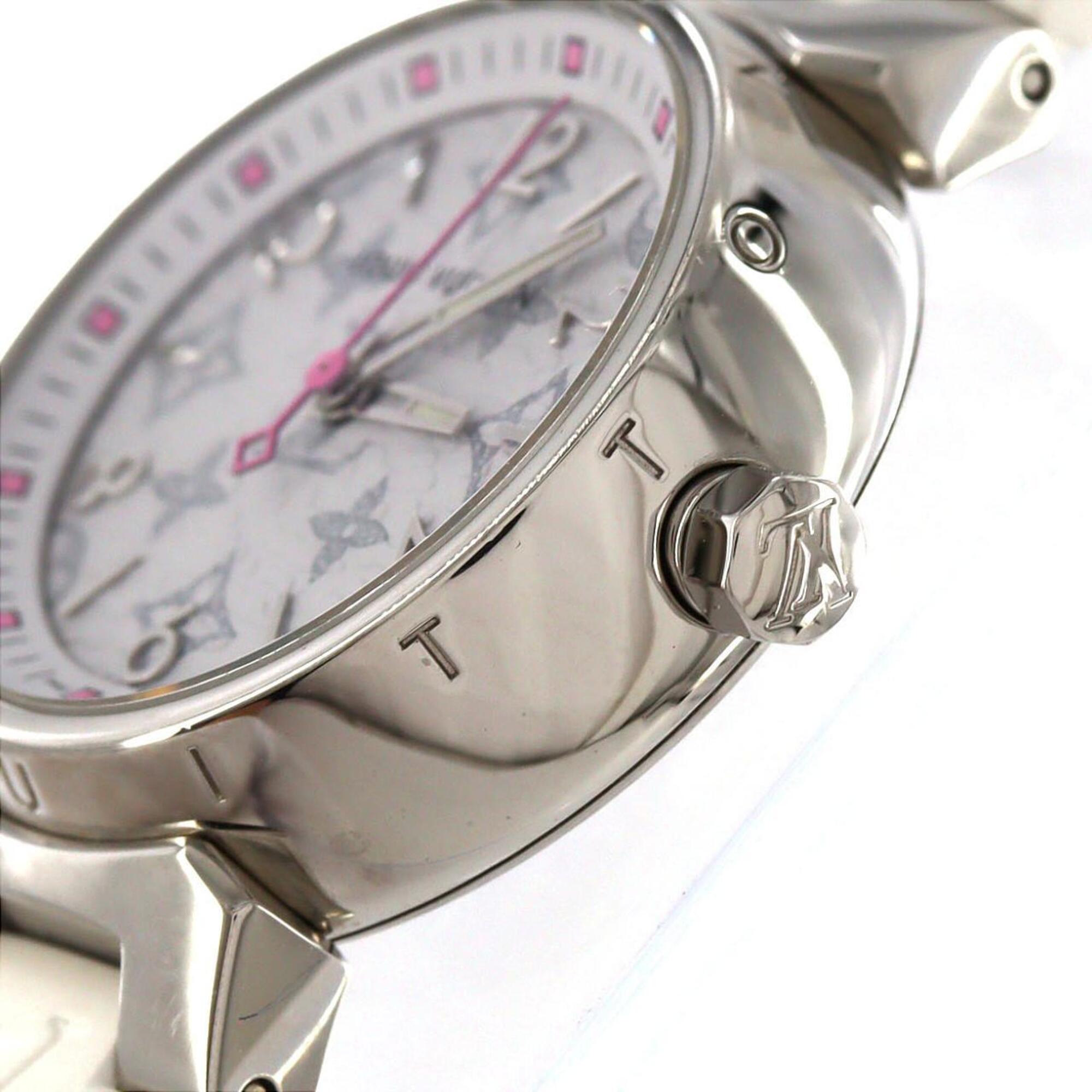 Louis Vuitton Tambour Monogram QA115 SS Quartz