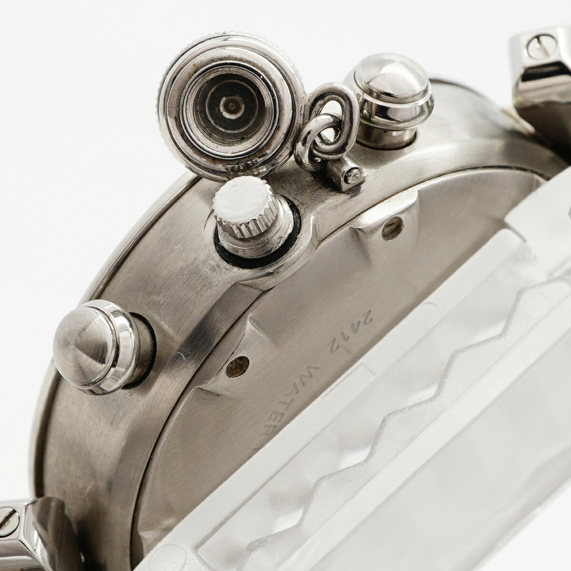 Cartier Pasha C W31048M7 Uhr mit Silber Zifferblatt (Jungengröße)