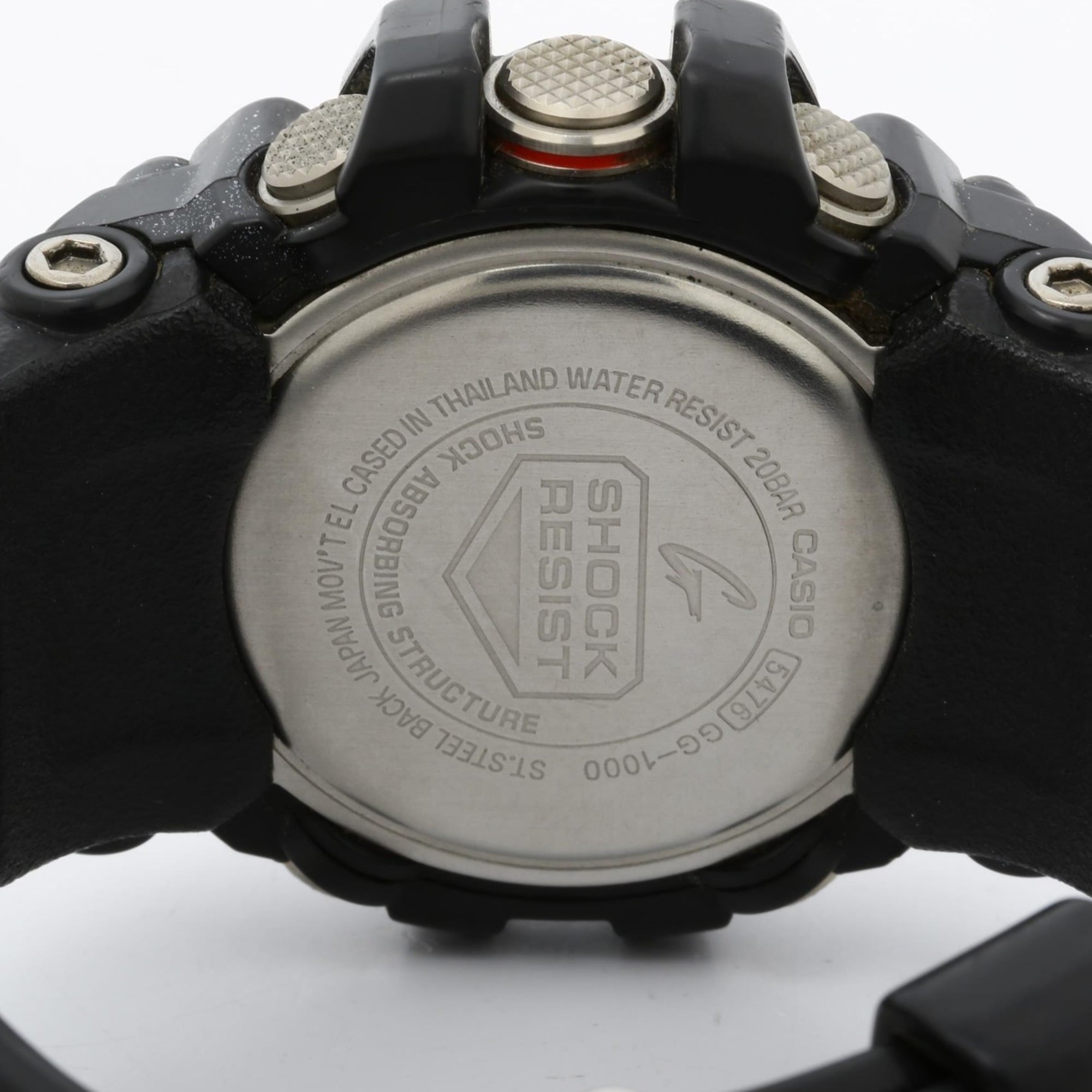 CASIO G-SHOCK MASTER OF G LAND MUDMASTER GG10001AJF digitaal-analoog herenhorloge in zwart kunsthars/roestvrij staal