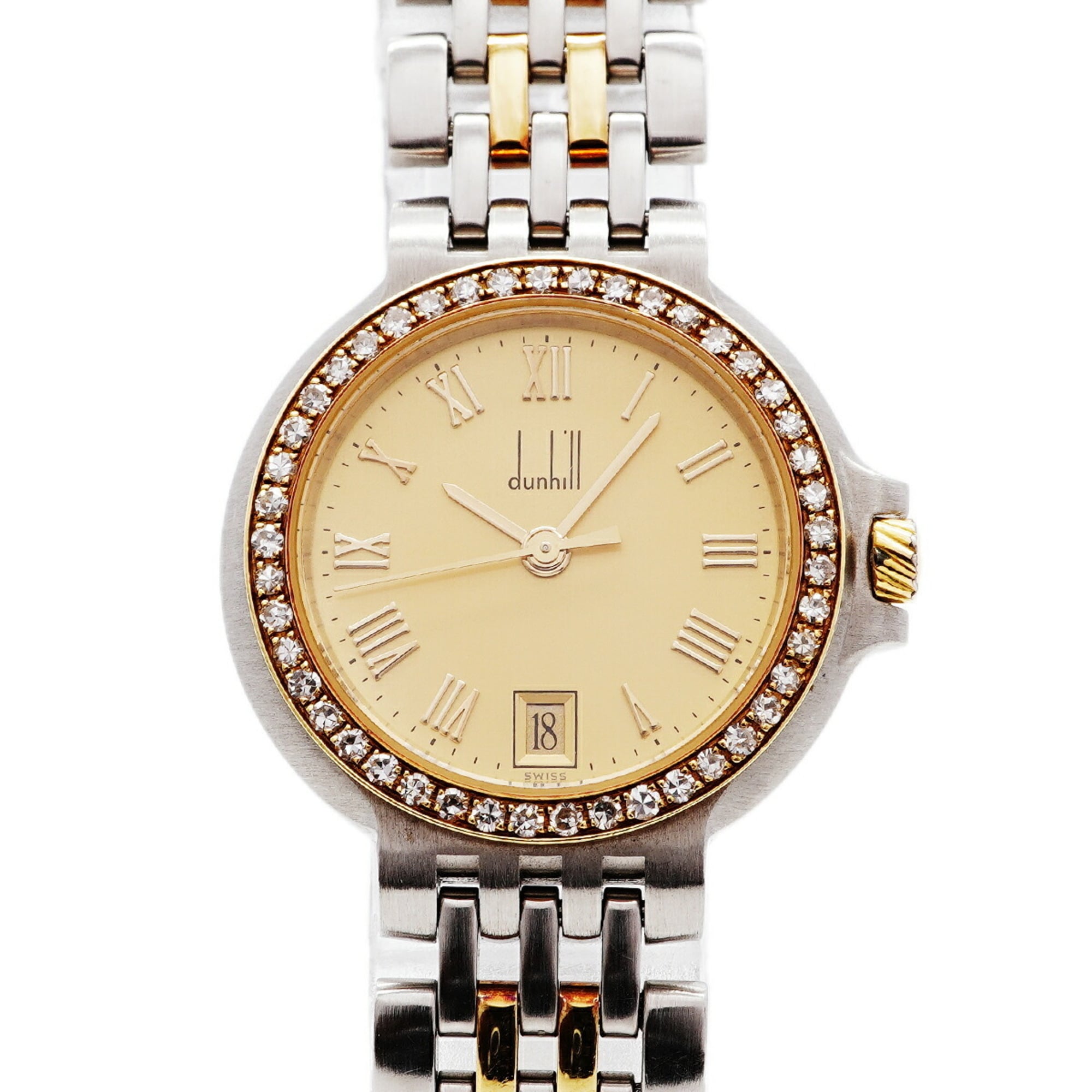 Montre Dunhill Elite à cadran doré, 26 mm