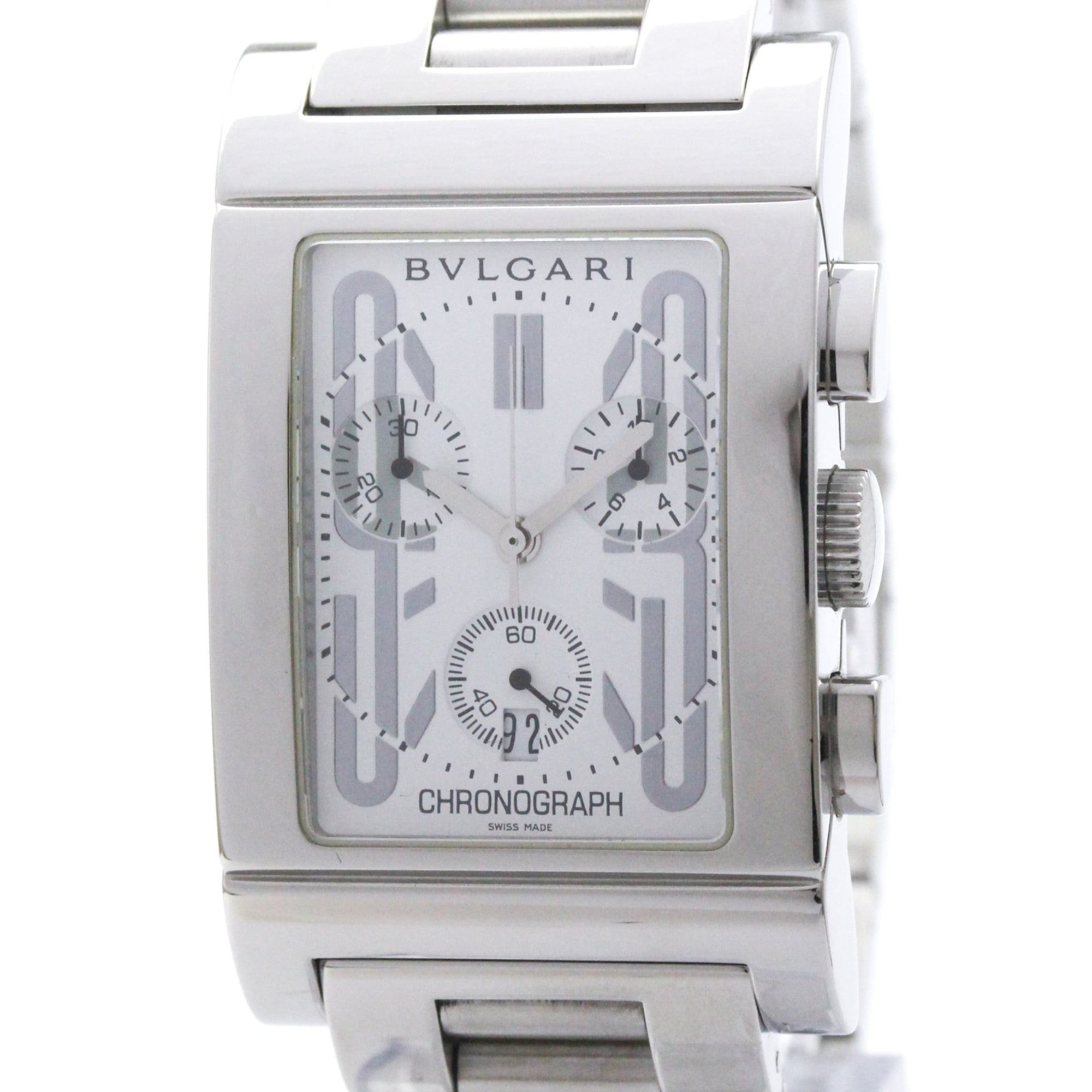 Bulgari Rettangolo RTC49S White Dial 49mm Watch