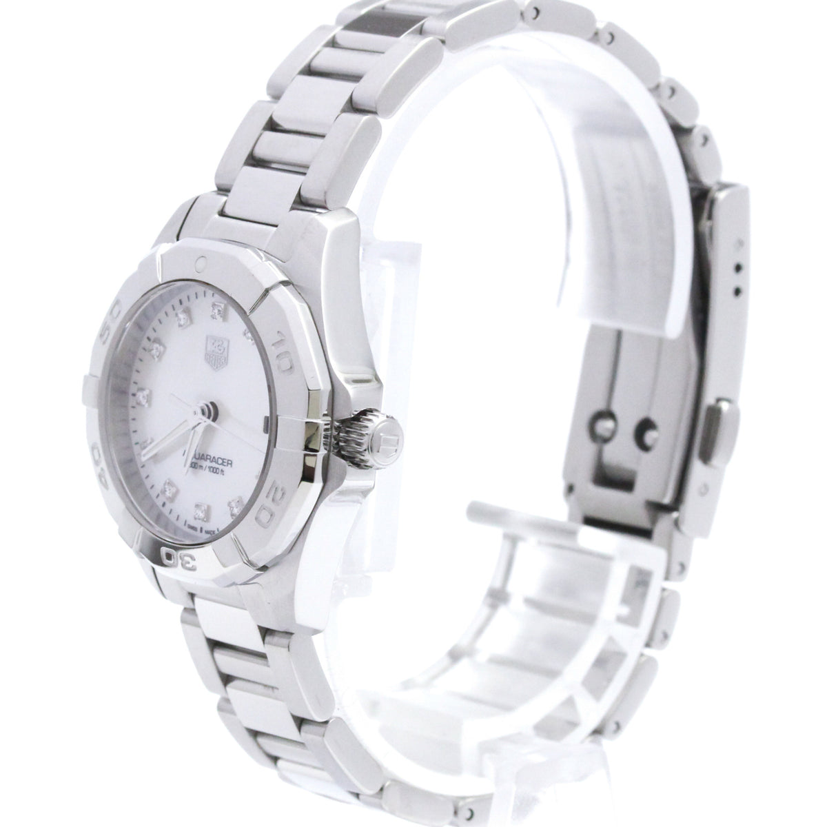 TAG Heuer Aquaracer WAY1413 Weiß Zifferblatt 28 mm Uhr