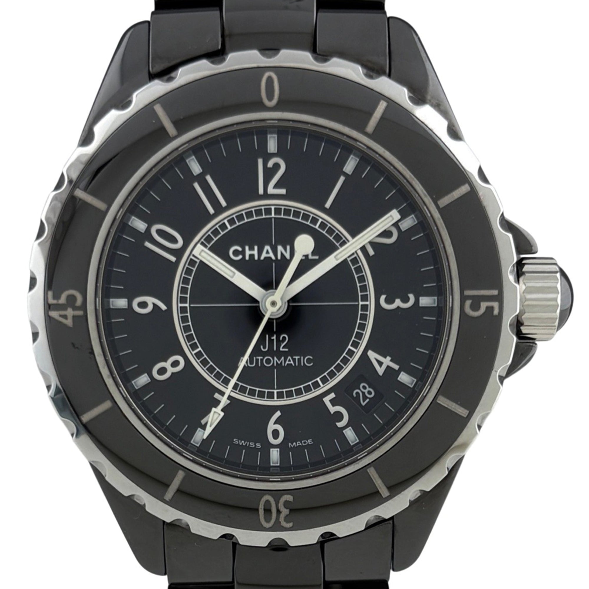 Chanel J12 H0685 Schwarz Zifferblatt 39mm Uhr