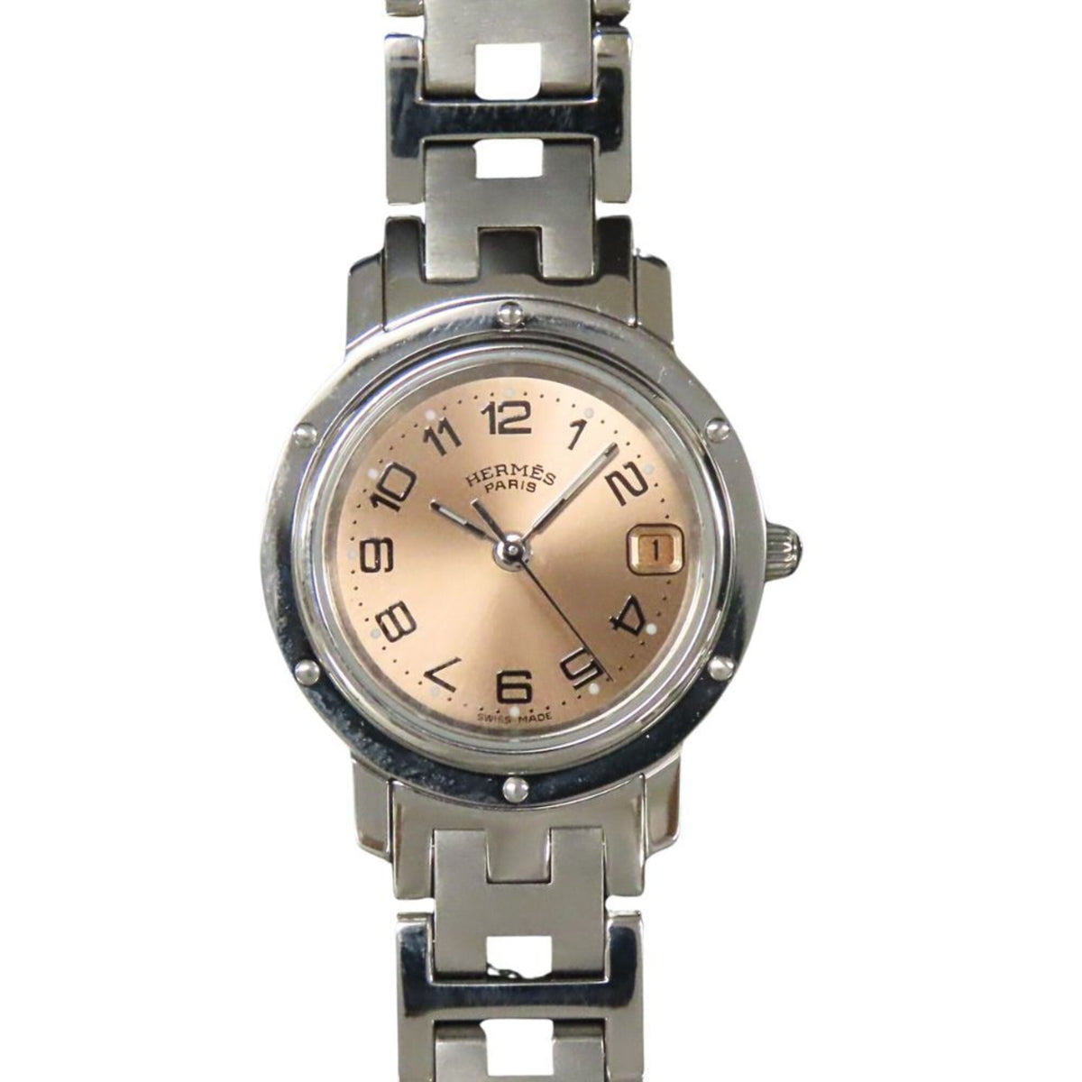 Hermes Clipper CL4.210 Orange Dial 24mm Watch