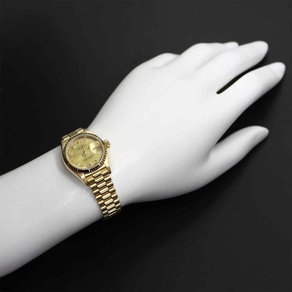 Montre Rolex Datejust 69178G Champagne avec cadran de 26 mm