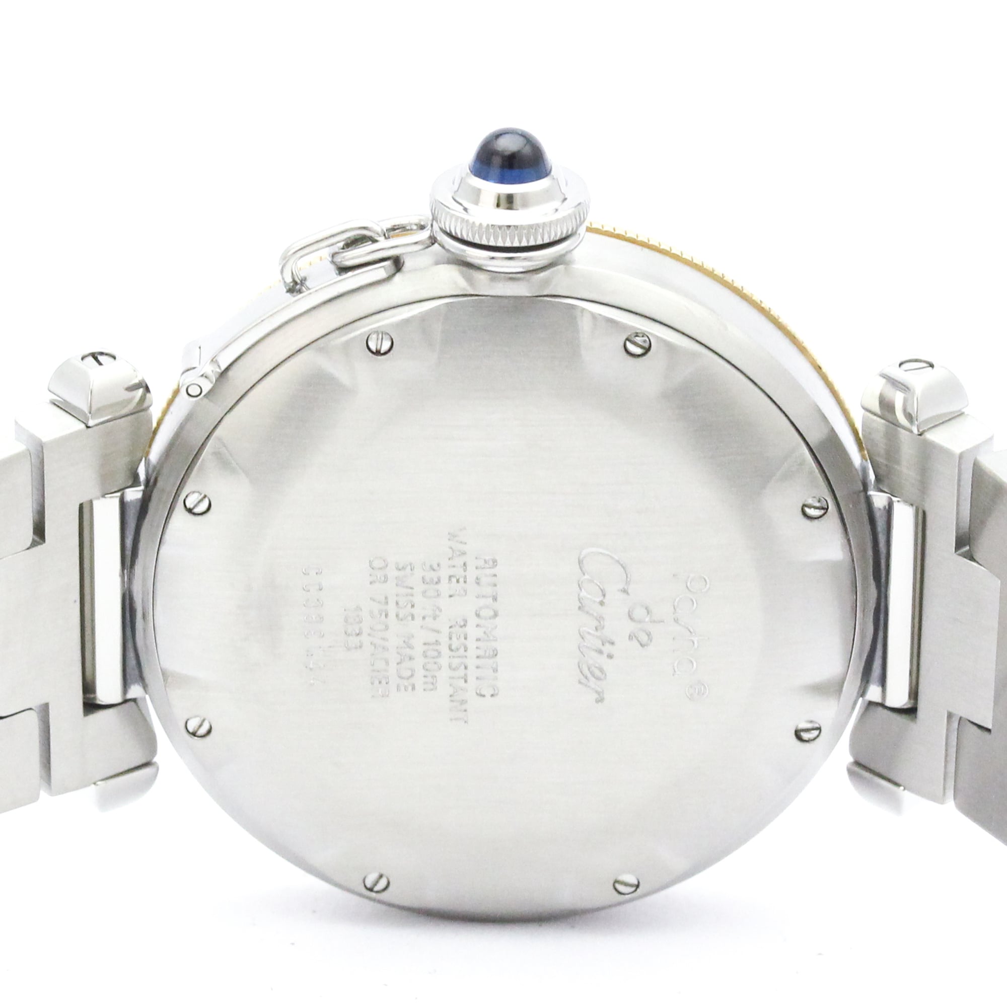 Montre CARTIER Pasha 38 Power Reserve Or 18 carats en acier W31012H3
