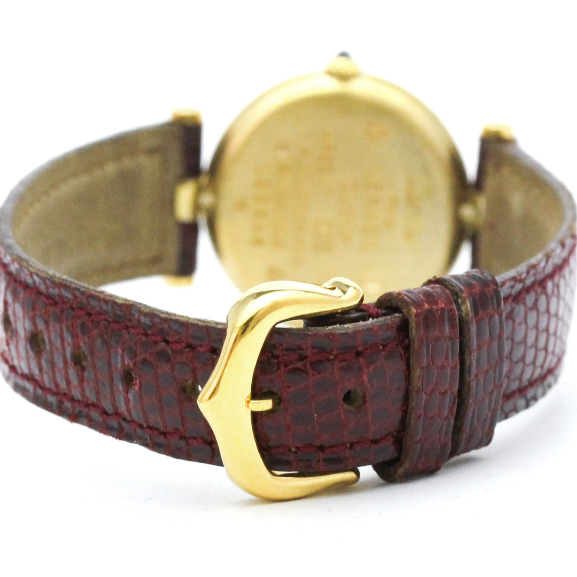 Montre Cartier Must 590004 Bordeaux avec cadran de 24 mm