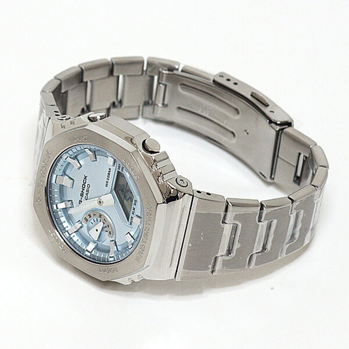 Casio G-Shock GM-2110D-2AJF horloge met blauwe wijzerplaat, 44 mm