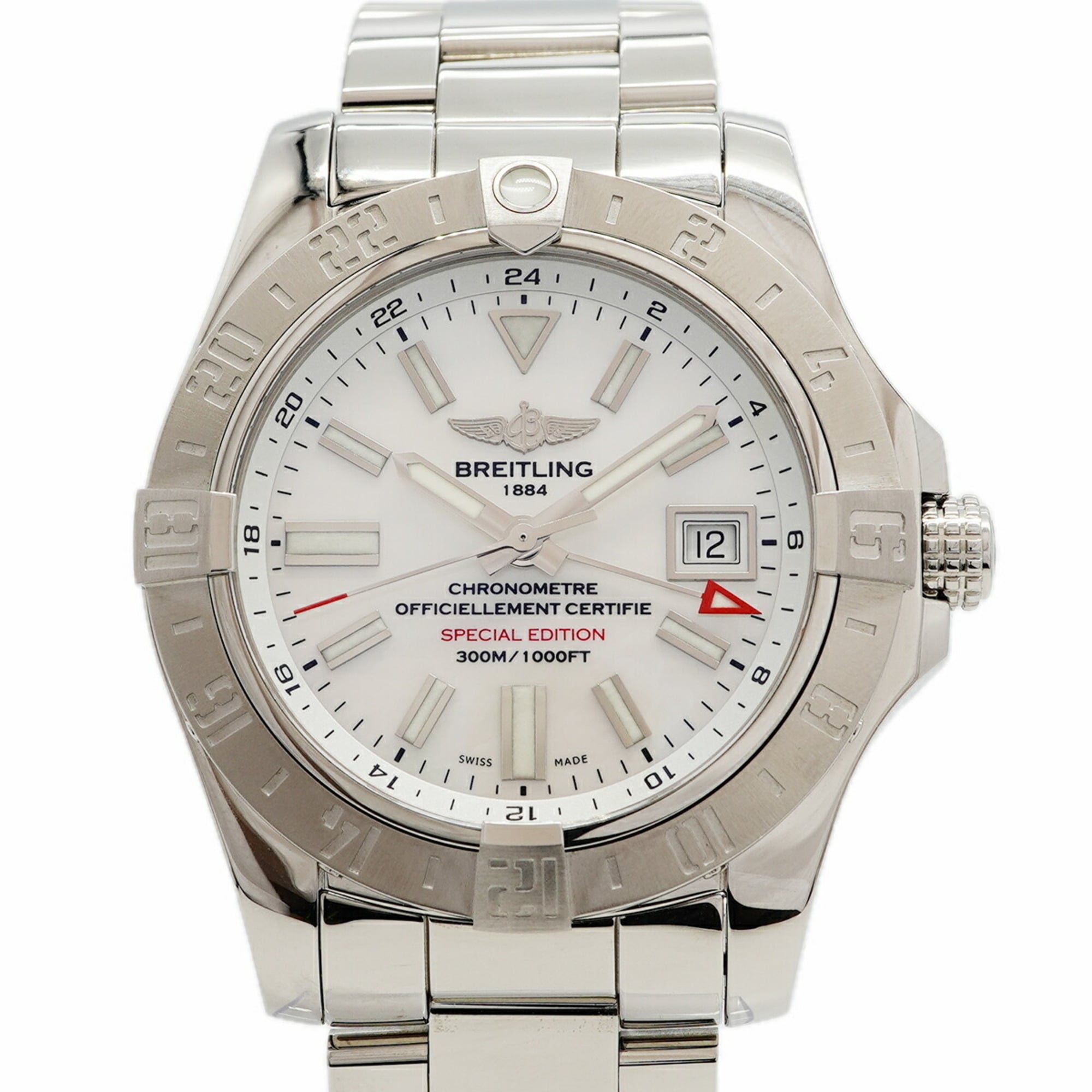 Breitling Avenger A32390 White Dial Stainless steel 42mm Watch