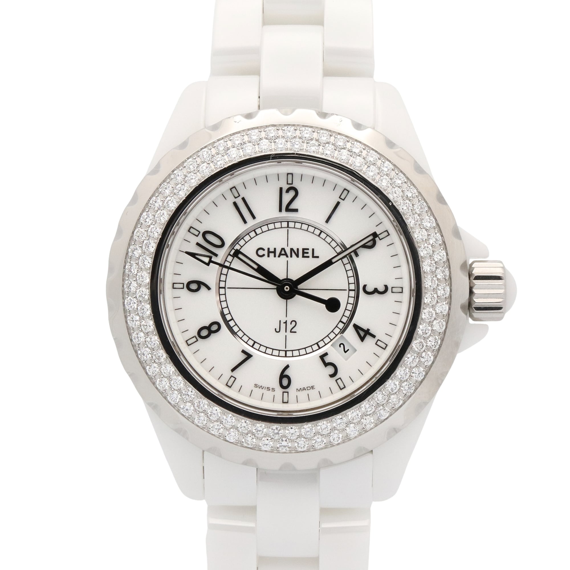 Chanel J12 H0967 White Dial Ceramic 33mm Watch