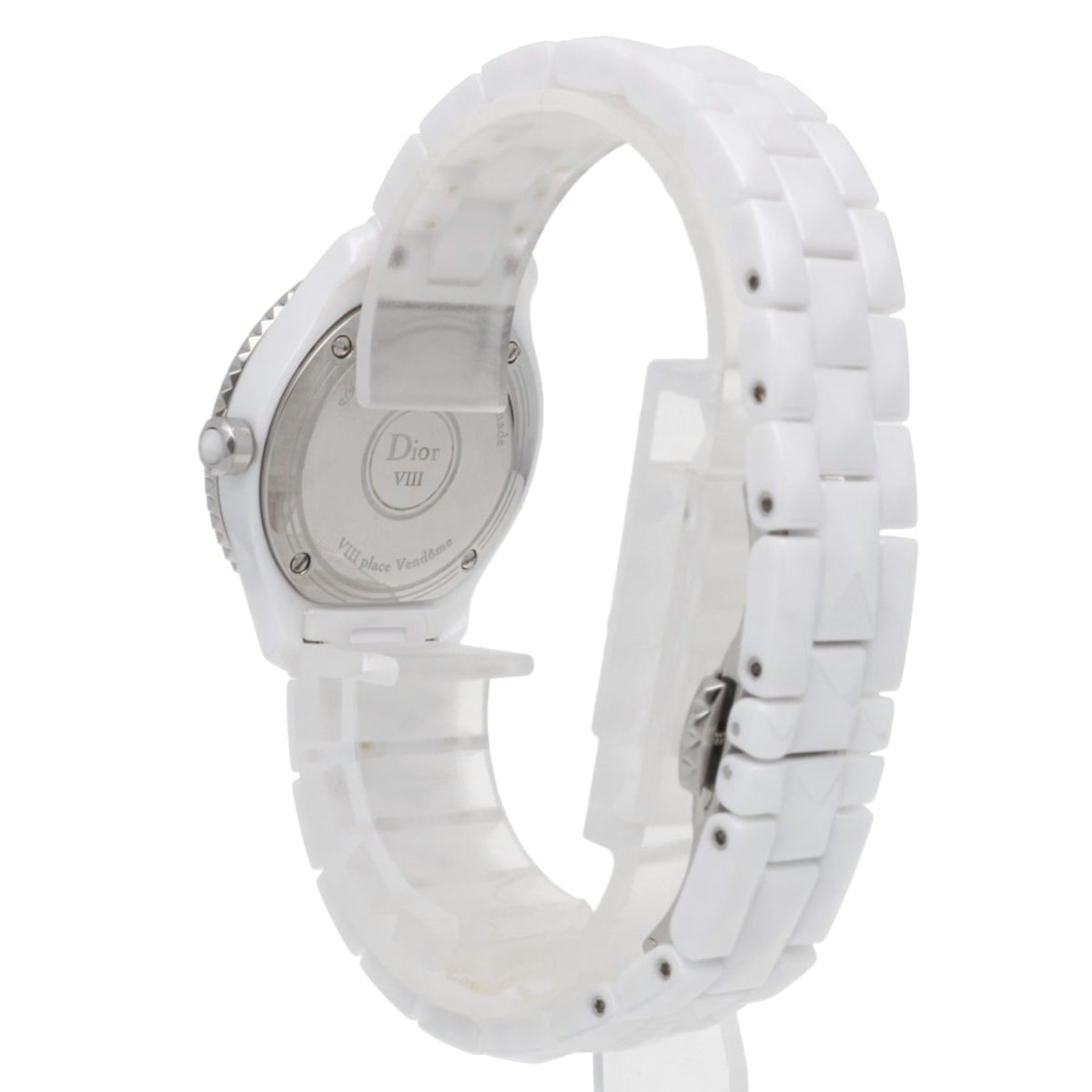 Christian Dior Dior CD1221E2 Horloge met witte wijzerplaat, 29 mm