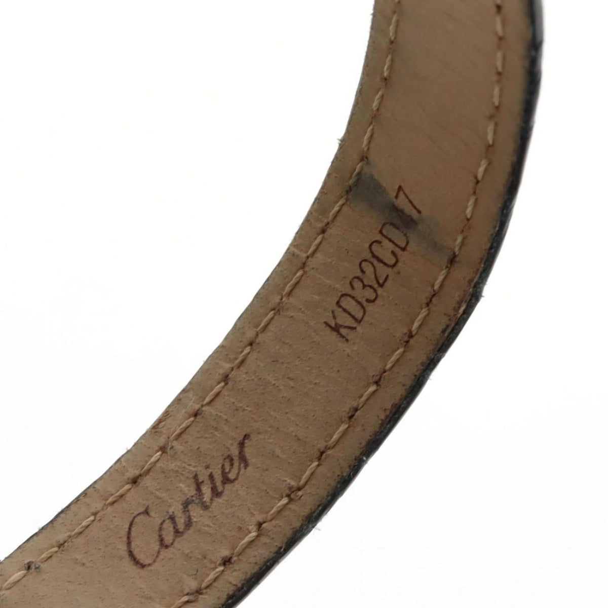 Cartier Must Colisée SM W1006654 gouden horloge met witte wijzerplaat, 24 mm