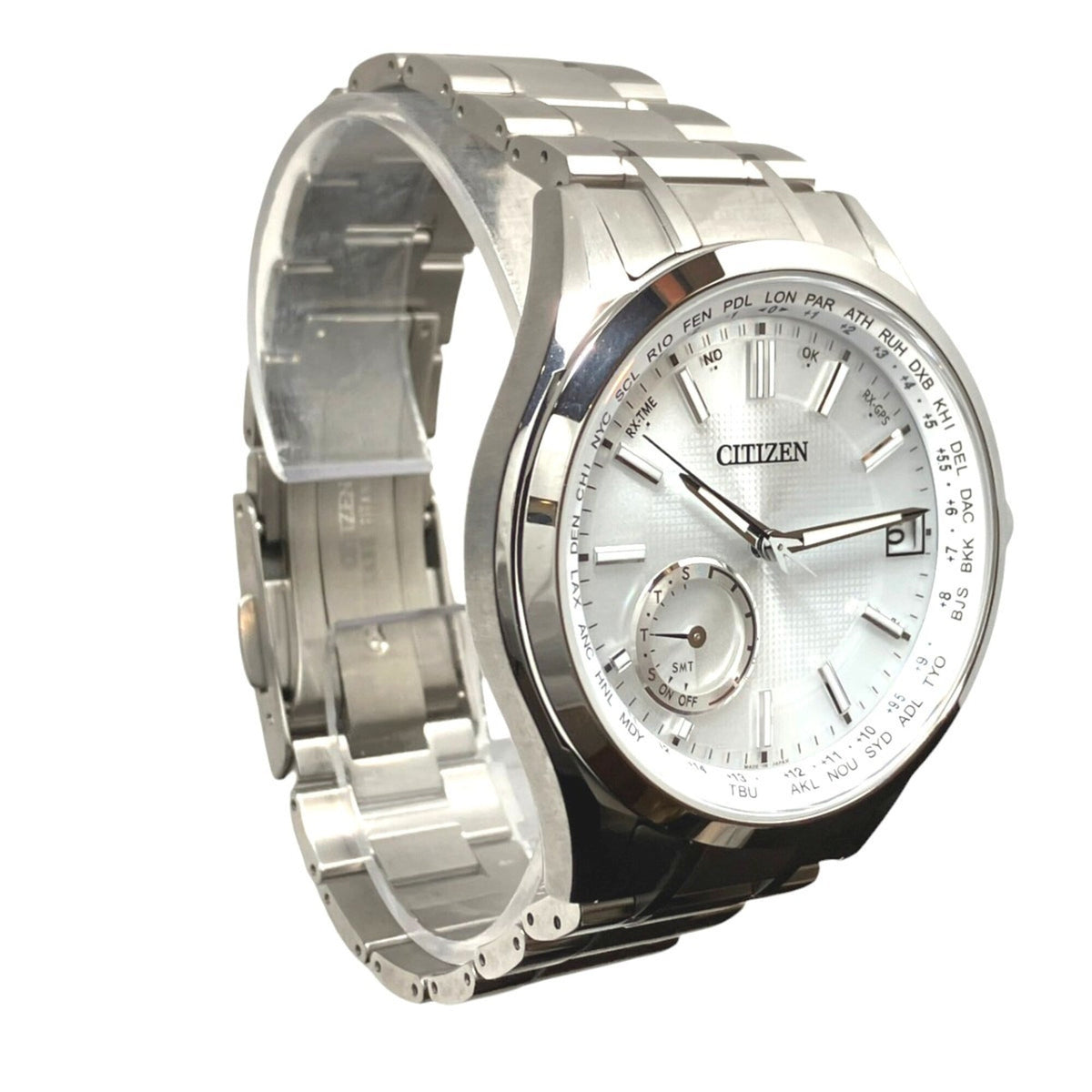 Citizen Attesa Eco-Drive Satellite Wave CC3010-51A F150-T021581 Silber Zifferblatt 46 mm Uhr