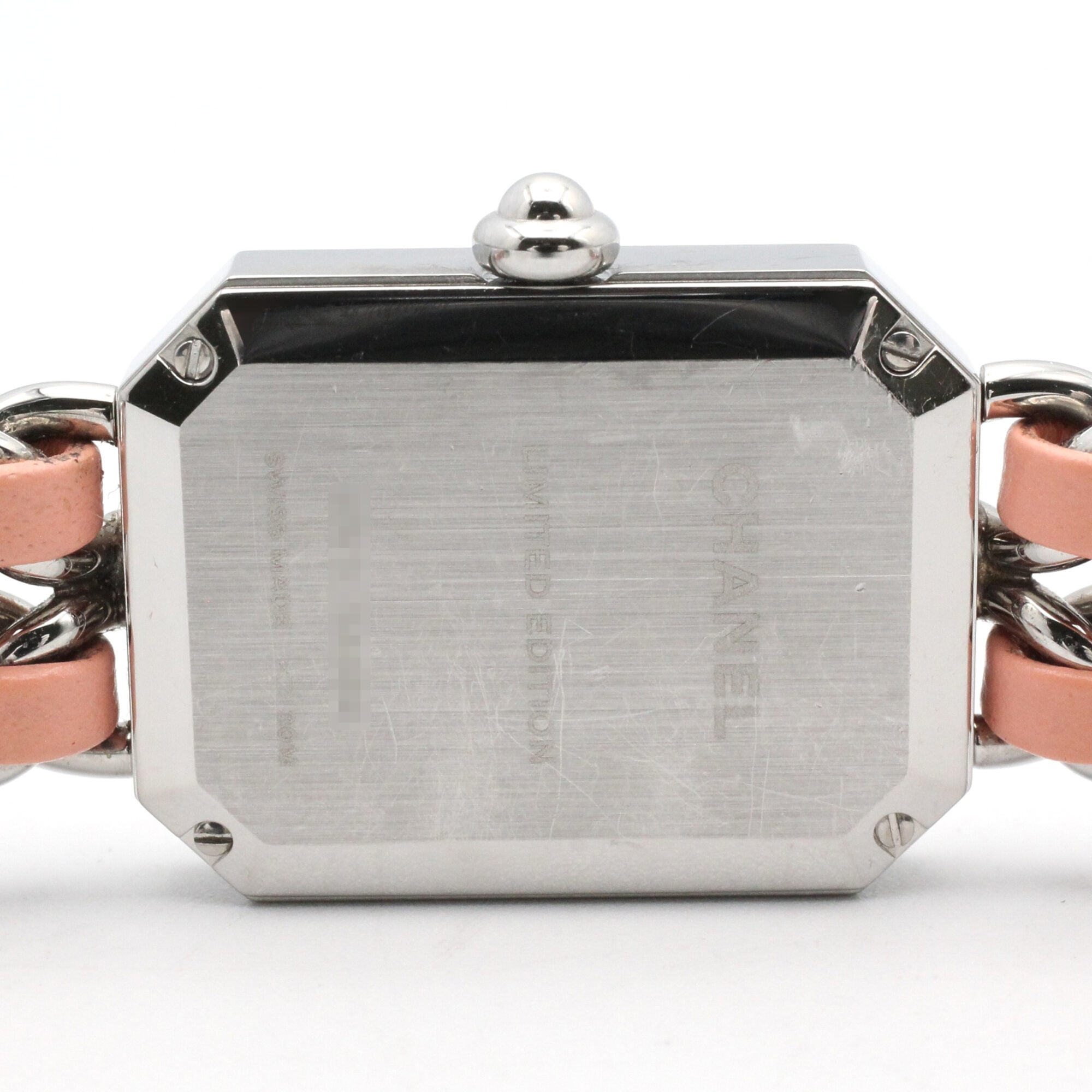 Chanel PremiÃ¨re Rock Limited Edition (1200 pieces worldwide) Stainless Steel Leather Strap Wo White with Shell H6359