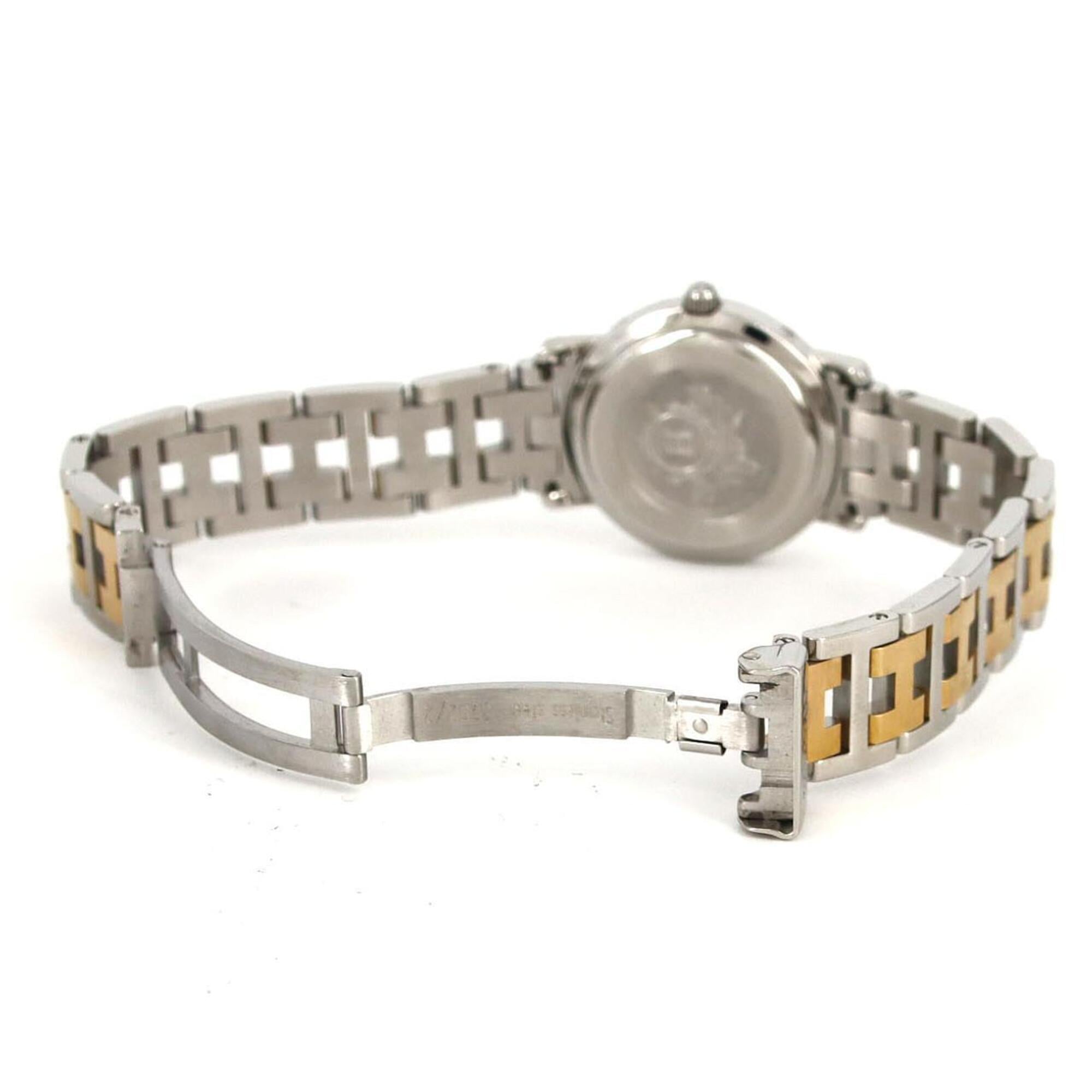 Hermes Clipper Combination CL4.220 White Dial 24mm Watch