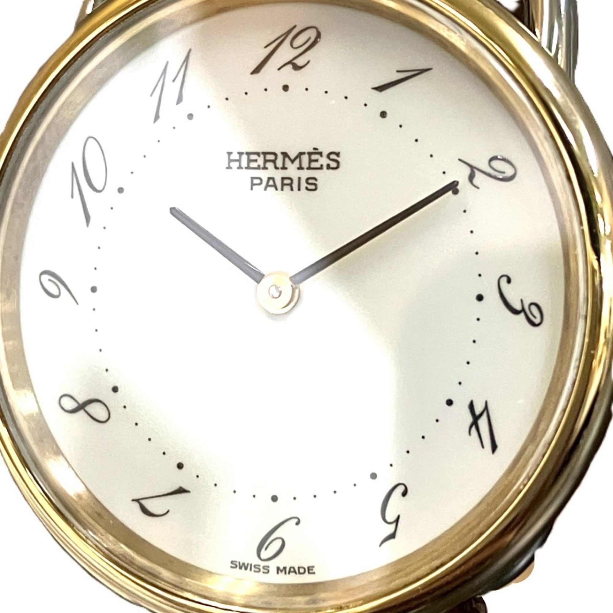 Hermes Arceau GZl1j237 White Dial 30mm Watch