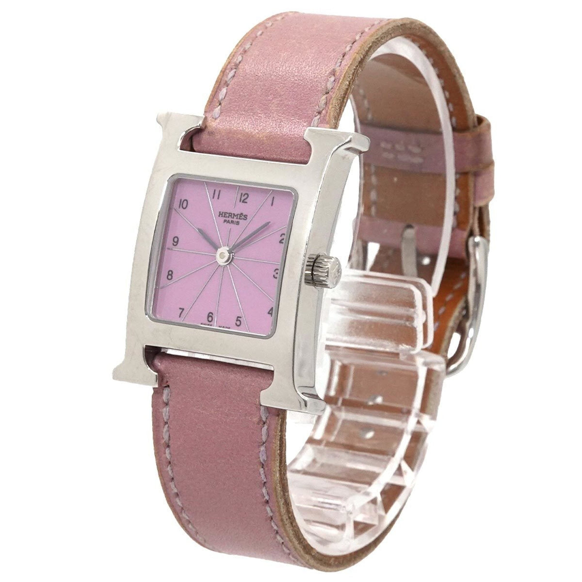 Montre Hermès H - Cadran bleu, 21 mm