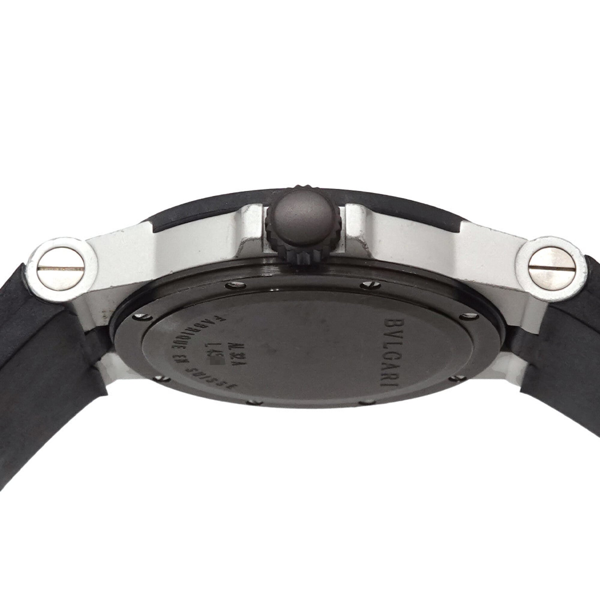 Bulgari BVLGARI Aluminum AL32A Ladies' Date Silver Quartz