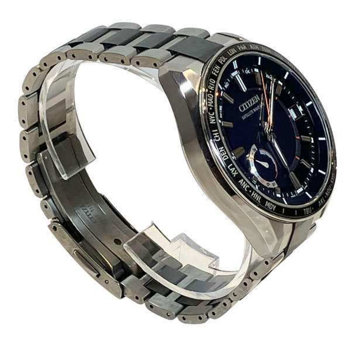 Citizen Attesa Satellite Wave F150-T025811, blaues Zifferblatt, 43 mm Uhr