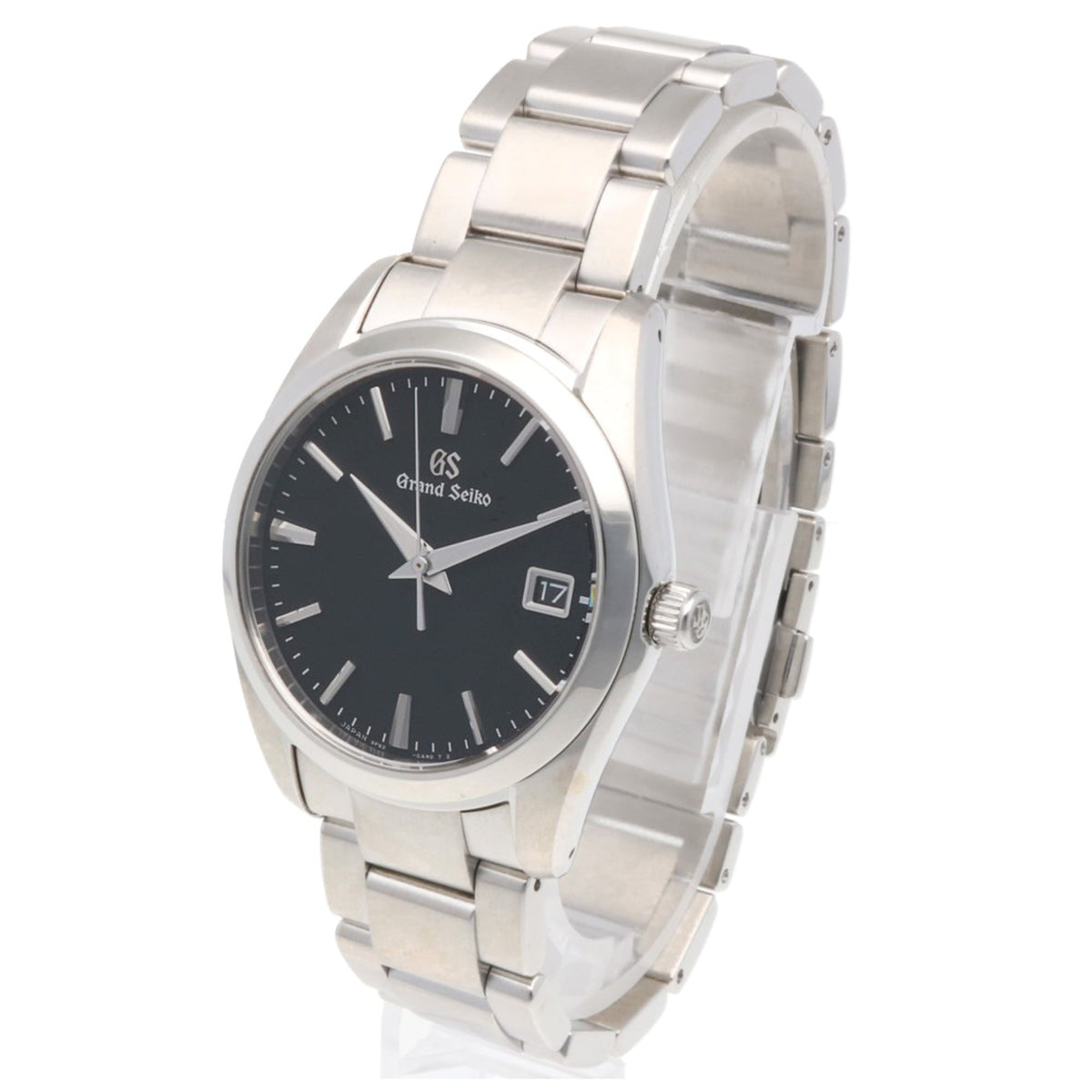 Grand Seiko Grand Seiko stainless steel 9F62-0AB0 Black Dial 36mm Watch