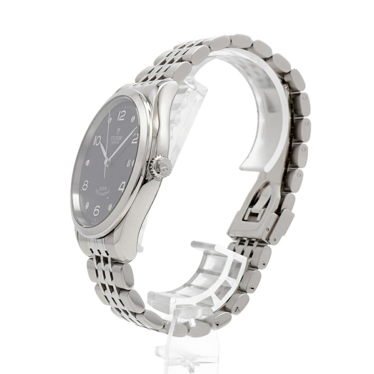 Tudor 1926 6P Diamond 91650 Black Dial 41mm Watch