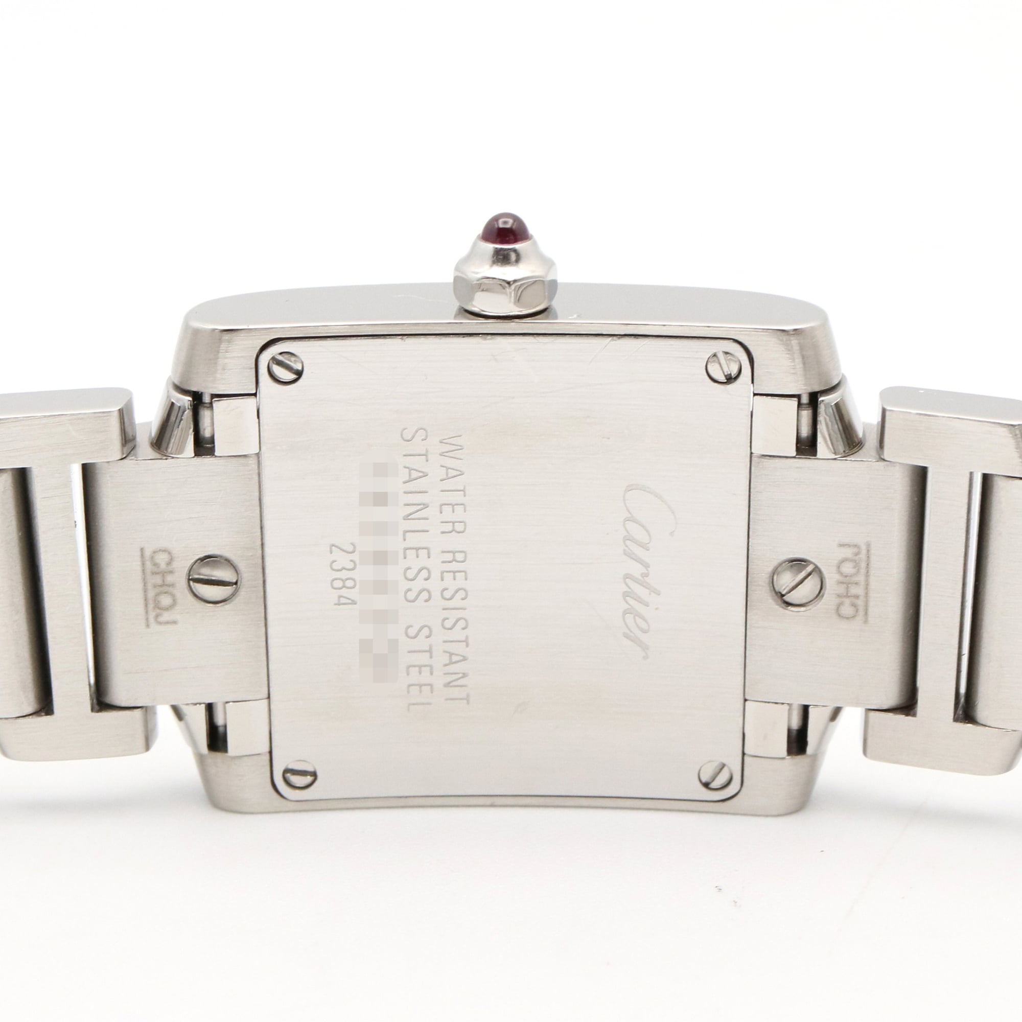 Cartier Tank francaise W51028Q3 Pink Dial Stainless steel 20mm Watch