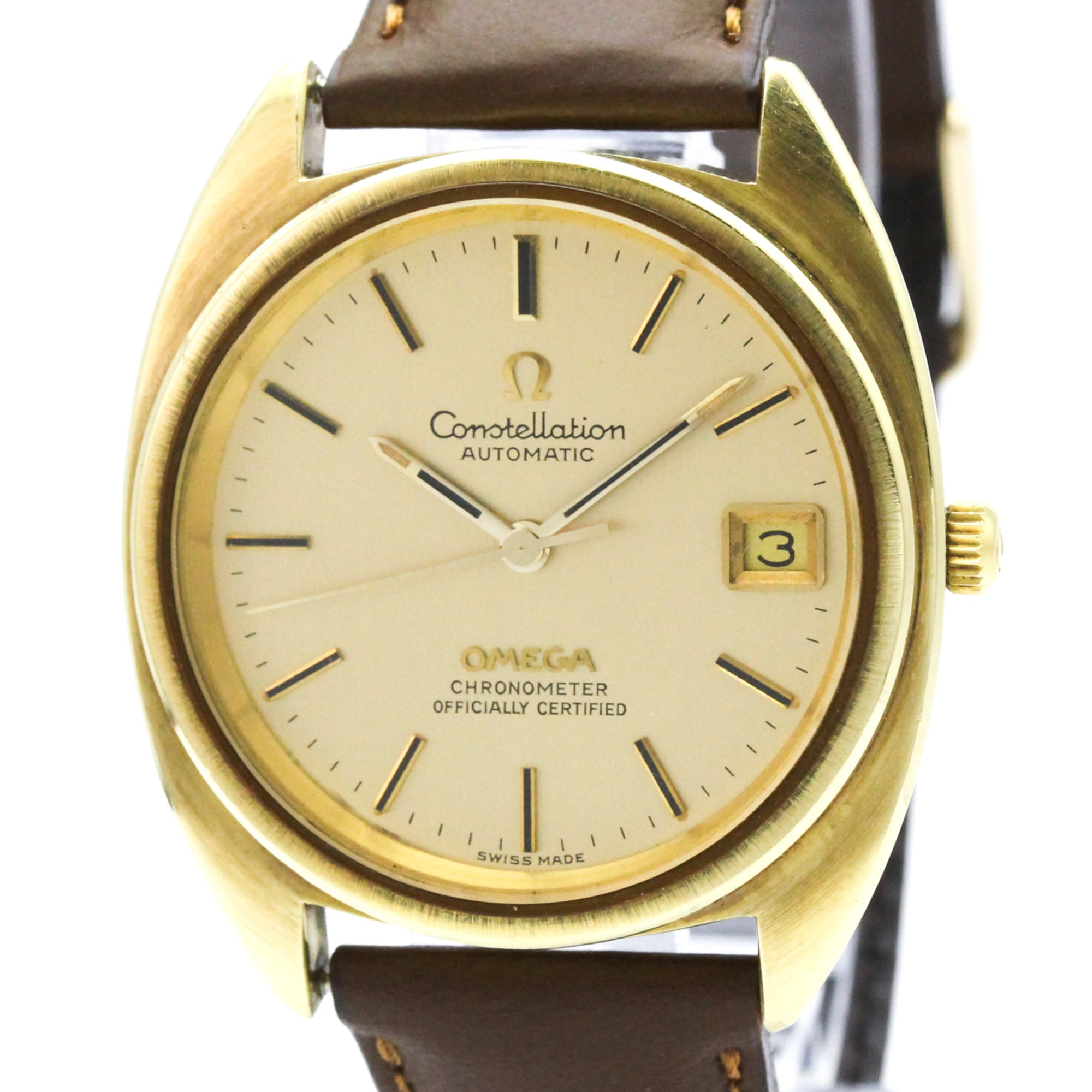 Omega Constellation 1.680.056 Gold Dial 35mm Watch