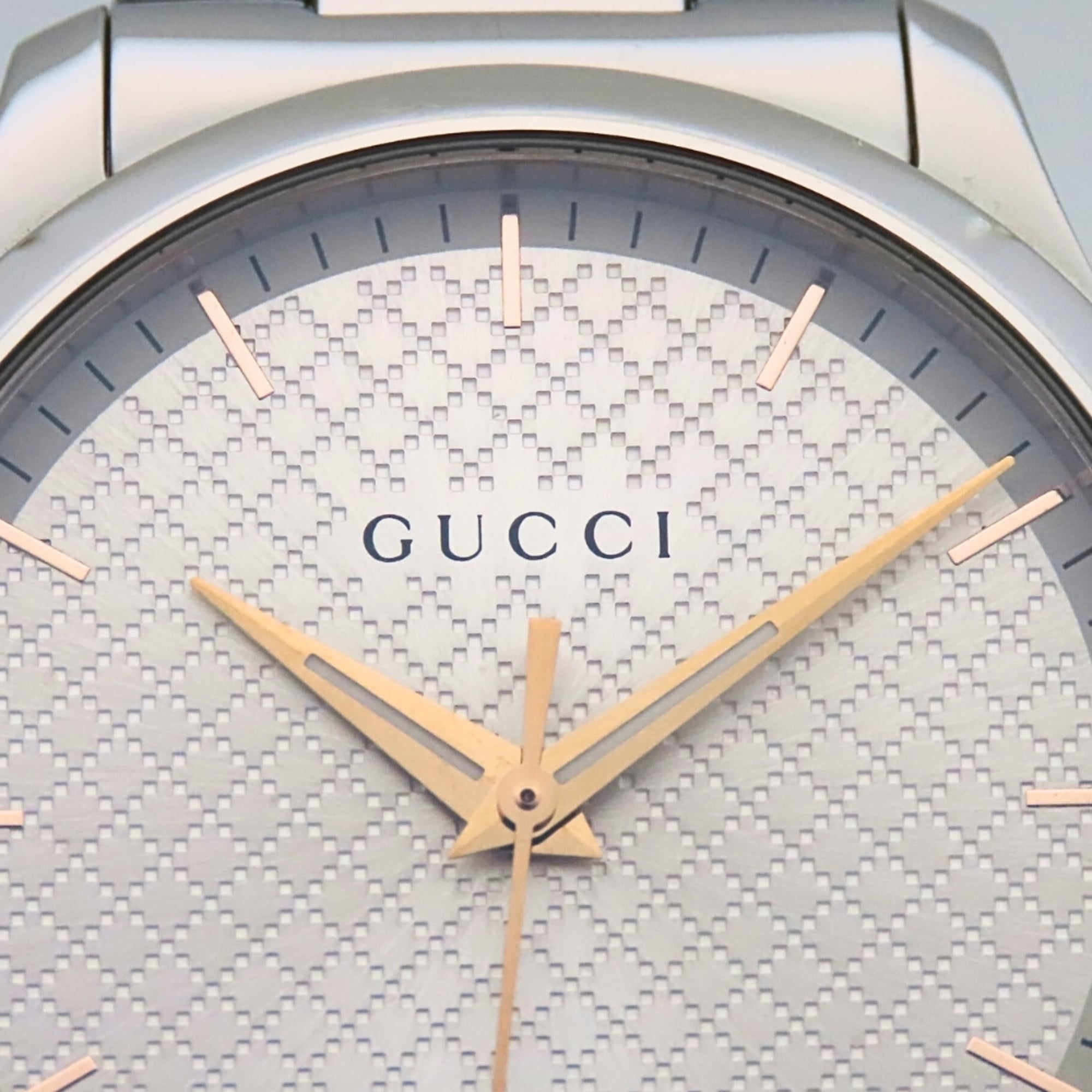 Gucci G-Timeless 126.4 SS Diamante herenhorloge GUCCI