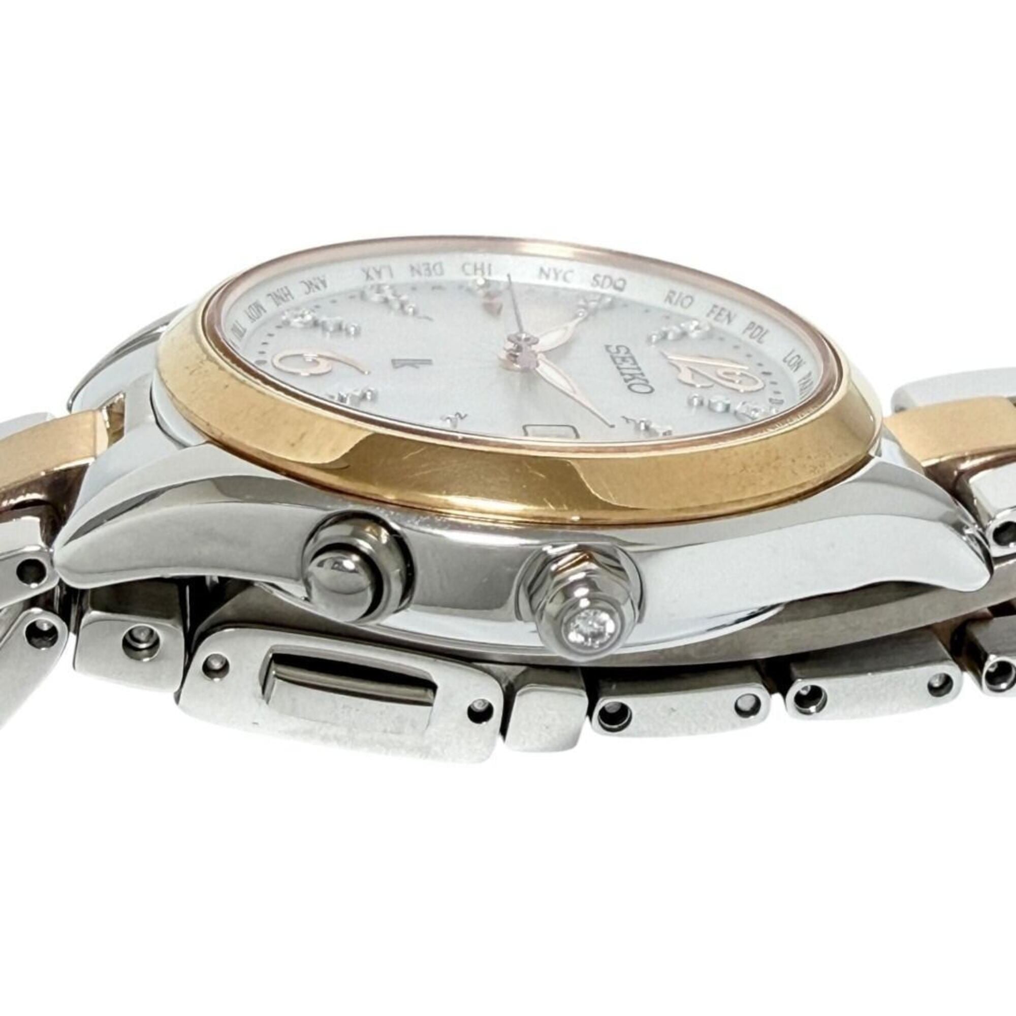 Seiko Lukia SSQV038 White shell Dial 28mm Watch
