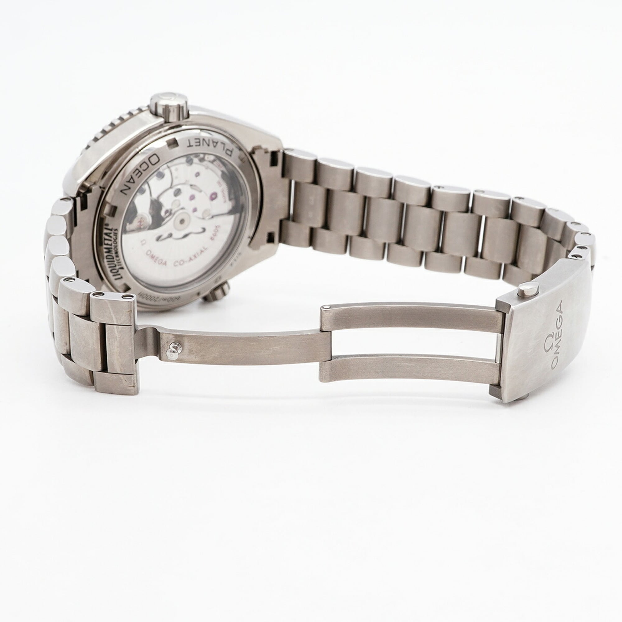 Montre Omega Seamaster Planet Ocean Gmt 232.90.44.22.03.001, cadran bleu, 43 mm