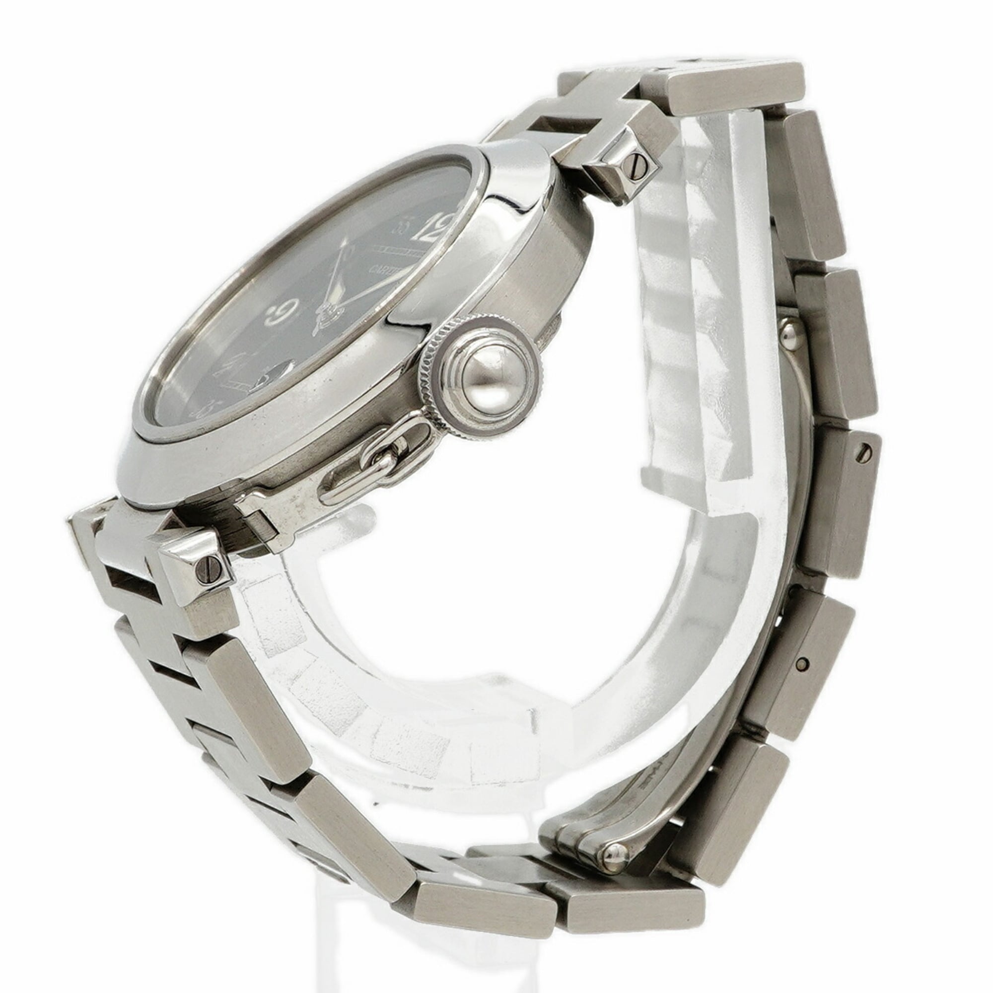 Cartier Pasha W31043M7 Black Dial 35mm Watch