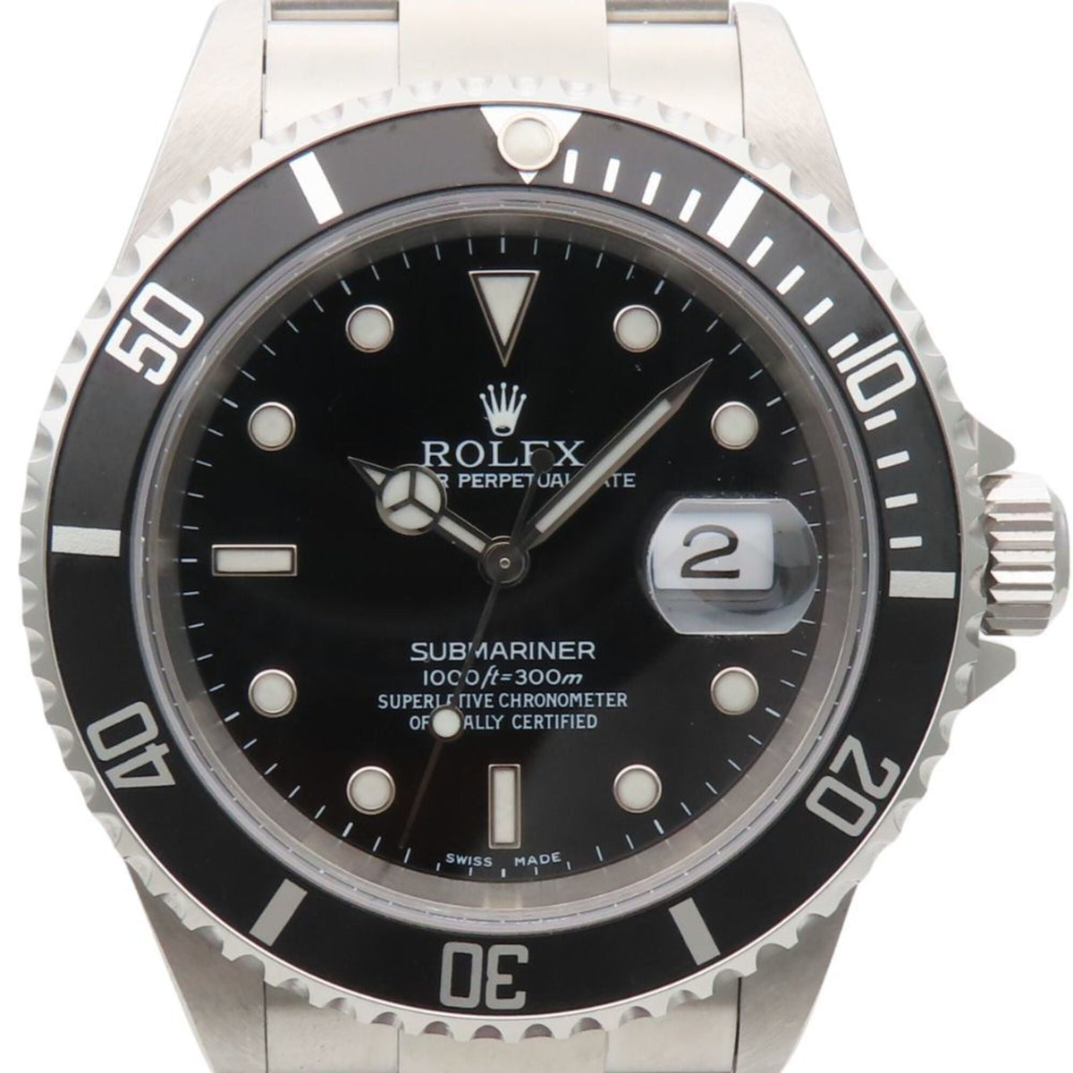 Rolex Submariner Date 16610 Black Dial 40mm Watch