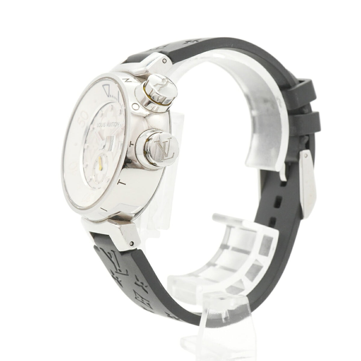 Louis Vuitton Tambour Diving Q131M Silver Dial 34mm Watch