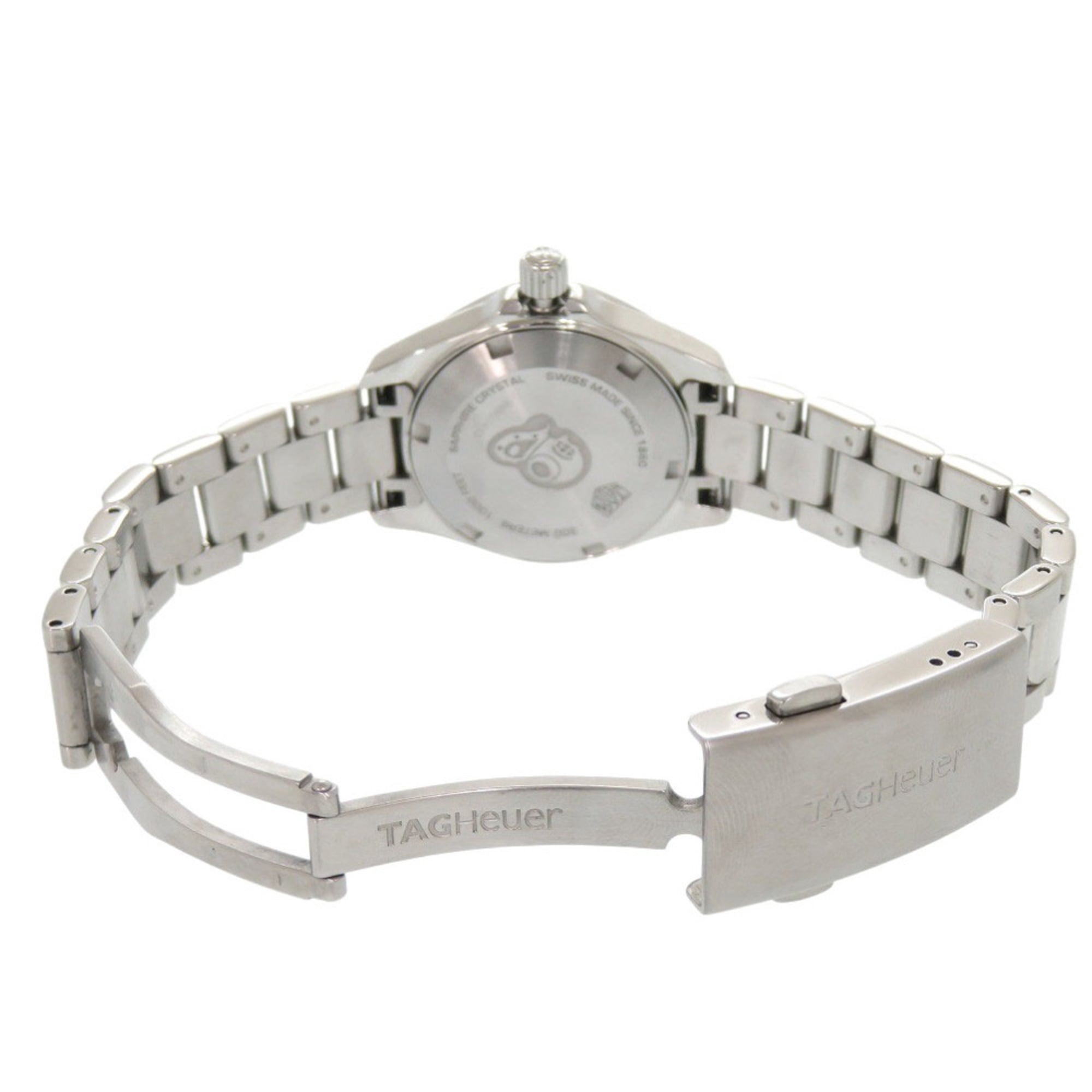 TAG Heuer Aquaracer met diamanten lunette WBD1413.BA0741 Roestvrij staal Witte wijzerplaat Kwartshorloge 0235 HEUER