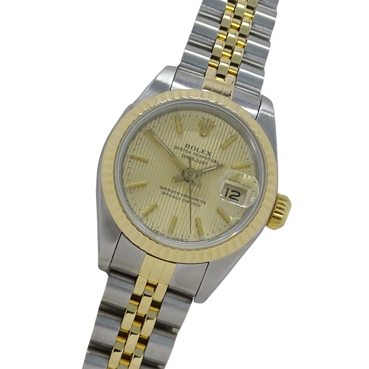 Rolex Datejust 69173 R Horloge met champagnekleurige wijzerplaat, 26 mm