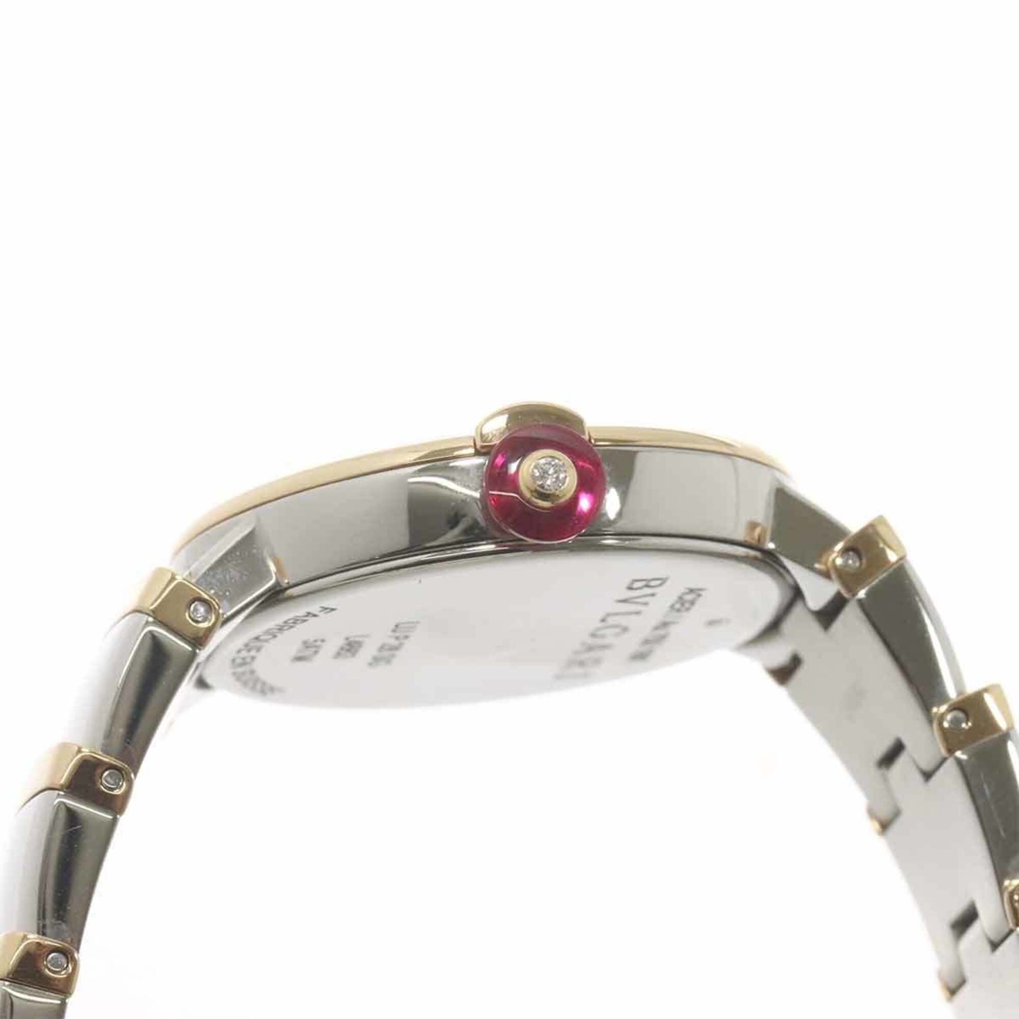 Bulgari Bulgari Lucea Combi LUP28SG Women's Watch 12P Diamond White Shell 18KPG Pink Gold Quartz