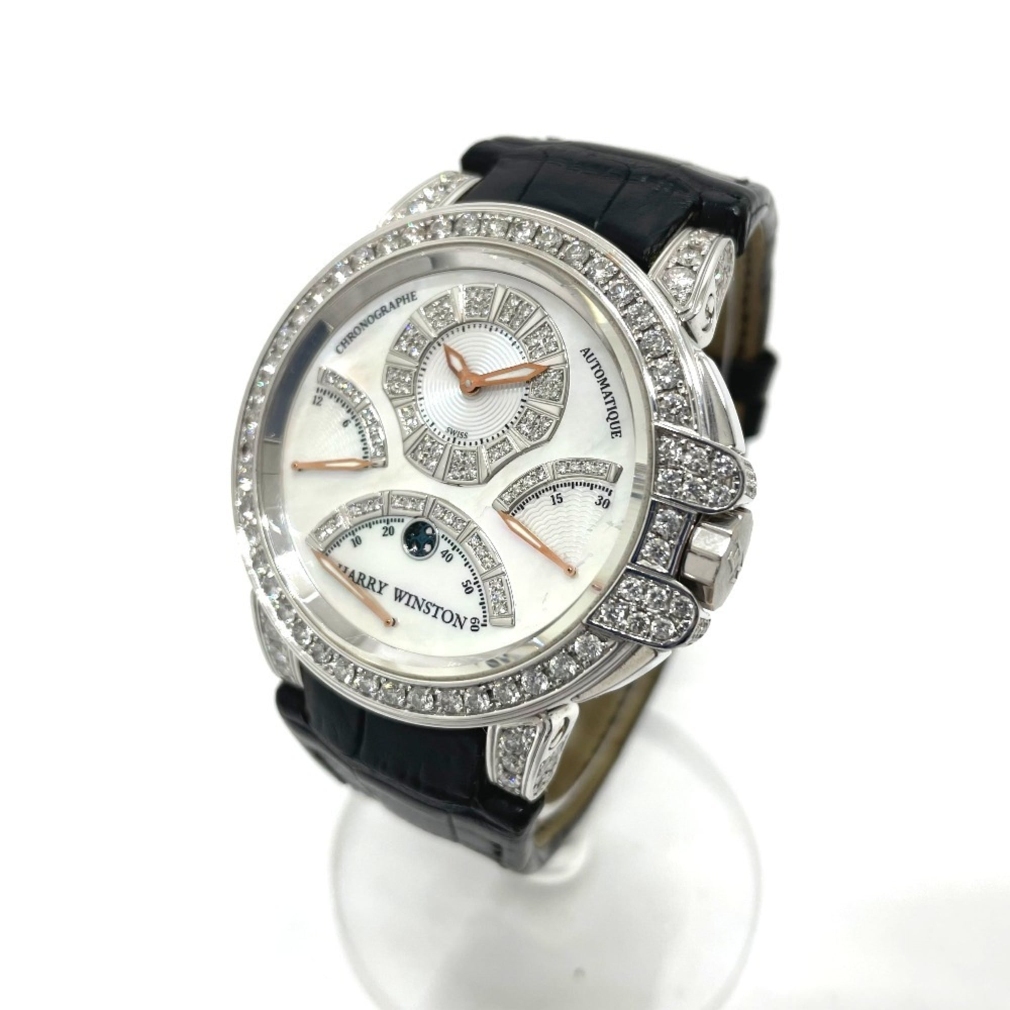 Harry Winston Ocean GZl1b00w White Dial 44mm Watch
