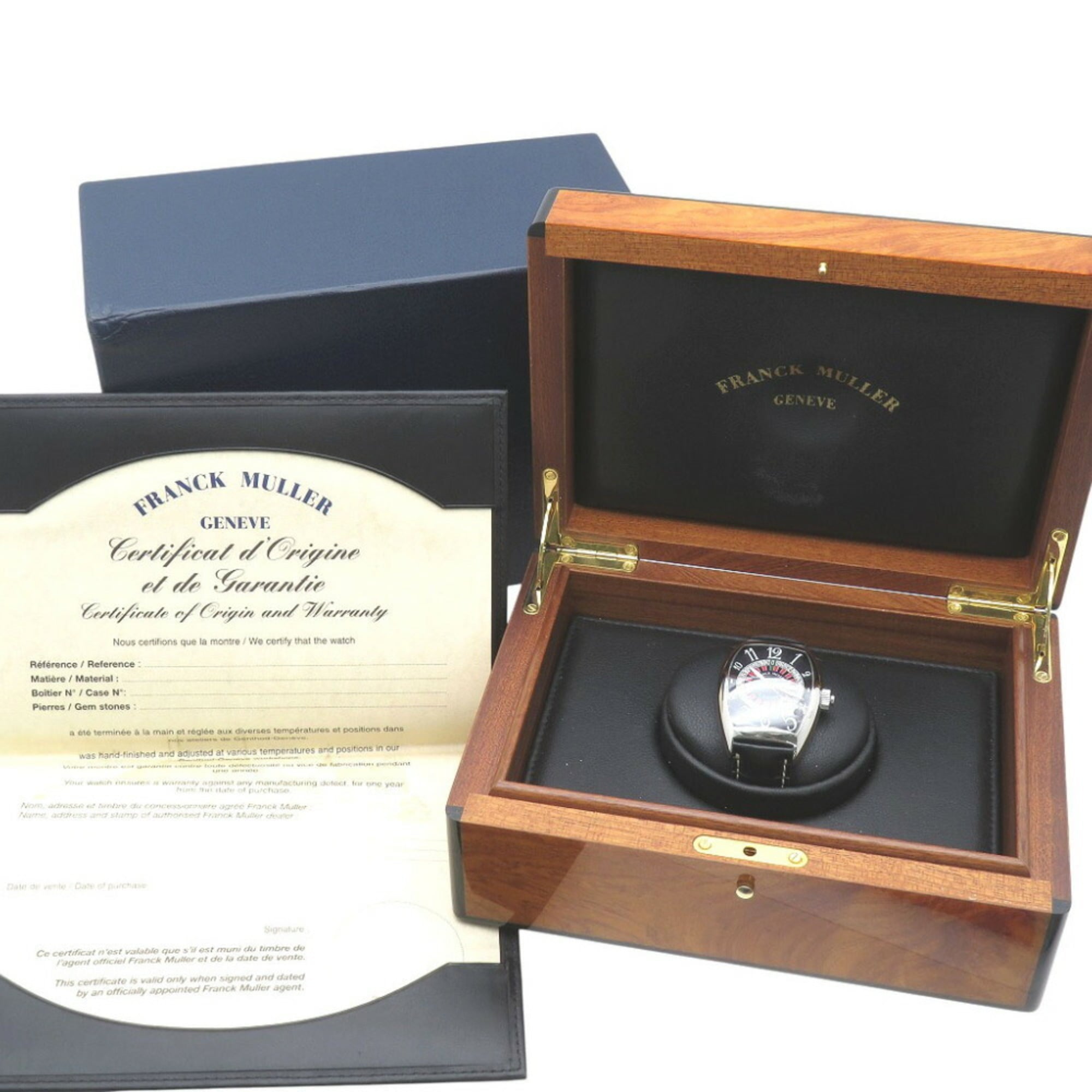 Franck Muller Vegas Roulette Big Face 8880VEGAS Automatikikuhr Automatik mit geprägtem Lederarmband Schwarz Zifferblatt 0760FRANCK MULLER Herrenuhr