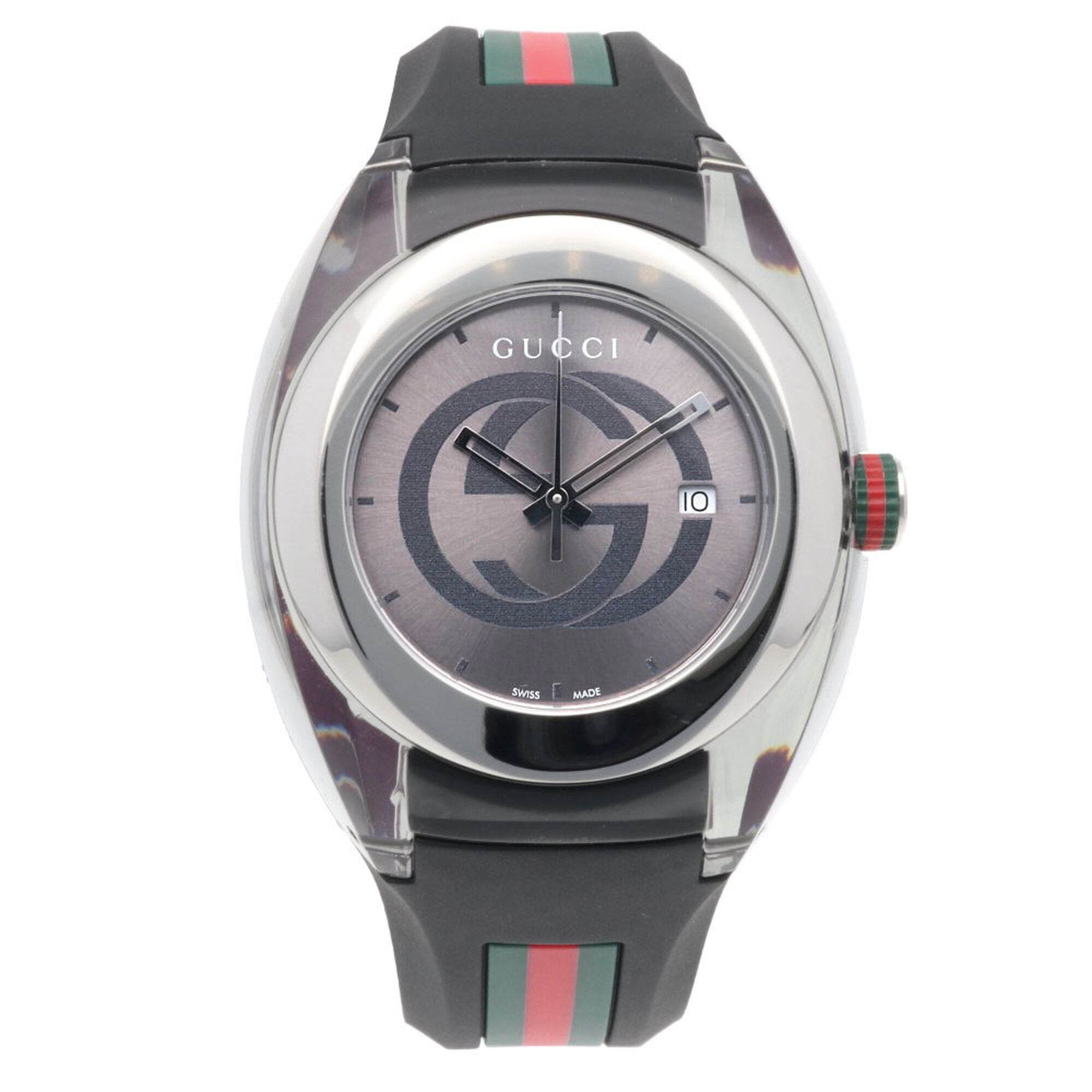 Gucci watch, stainless steel, quartz, men's, model YA137116 (137.1).