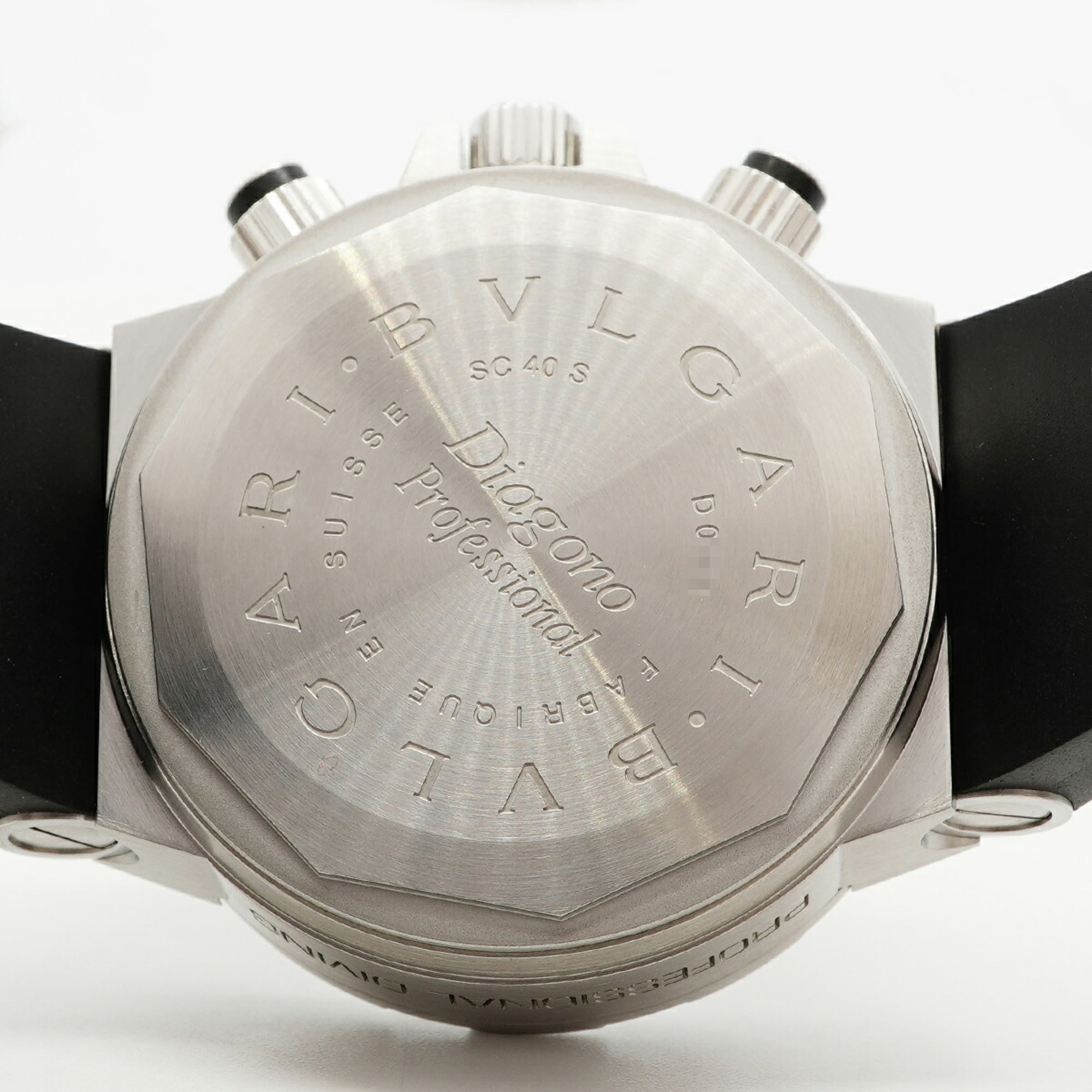 Bulgari Diagono SC40S Black Dial 40mm Watch