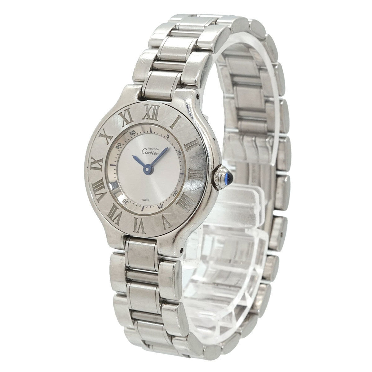 Cartier Must 21 Vingt-et-un W10109T2 Silver Dial 28mm Watch