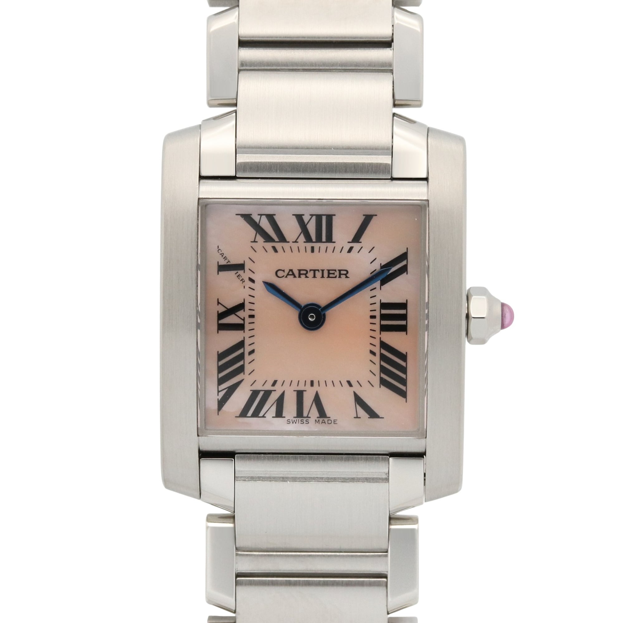 Cartier Tank Française SM W51028Q3 Pink Dial 20mm Watch