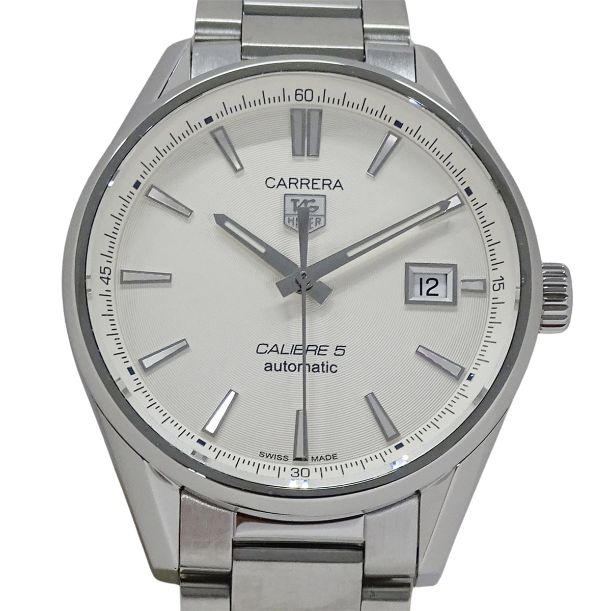 TAG Heuer Carrera WAR211B WAR211B BA0782 Weiß Zifferblatt 39mm Uhr