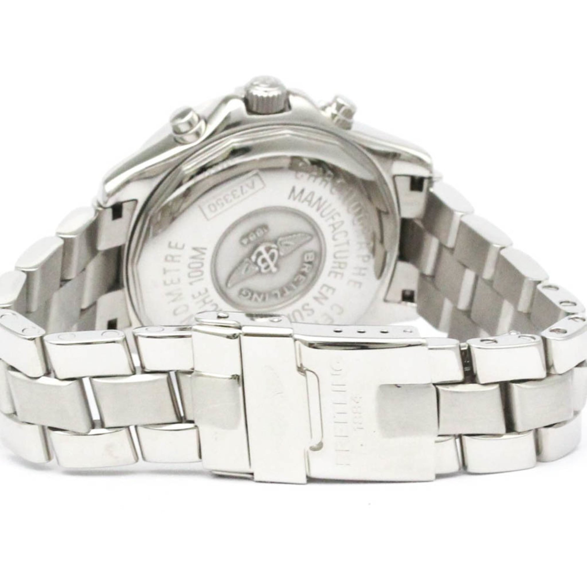 BREITLING Chrono Colt Steel Quartz Mens Watch A73350 Polished