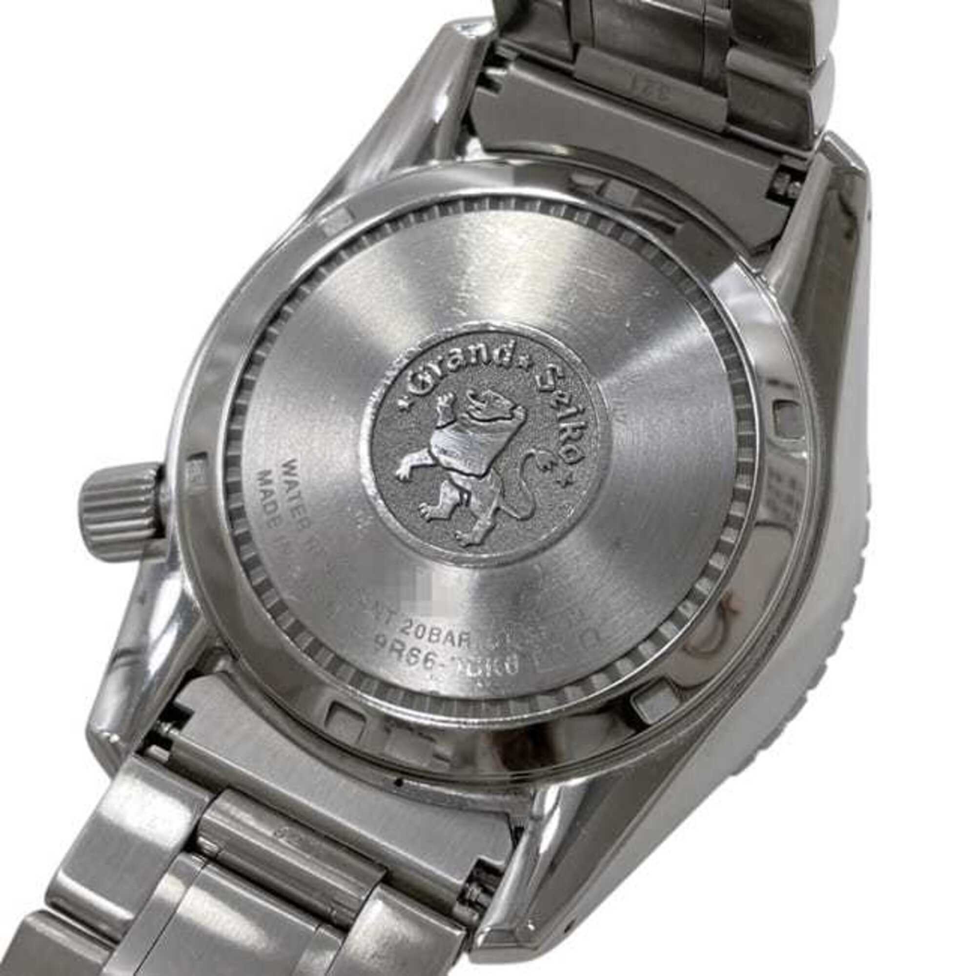 Montre Grand Seiko Sport Gmt, Noir, Blanc, argentée, Spring Drive, SBGE277 9R66-0BK0, Automatique, acier inoxydable.