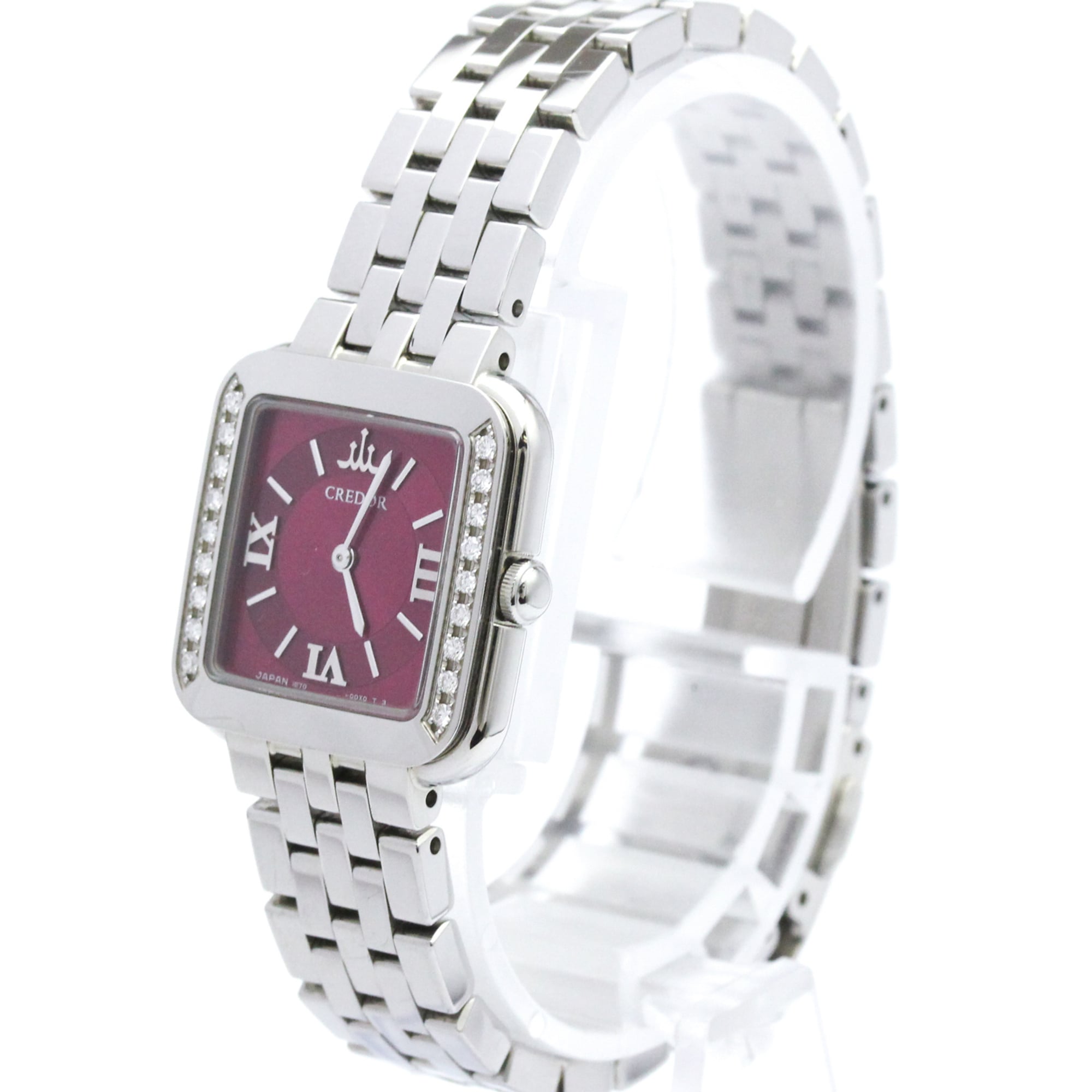 Seiko Credor GSTE873(1E70-0CR0) Pink Dial 21mm Watch