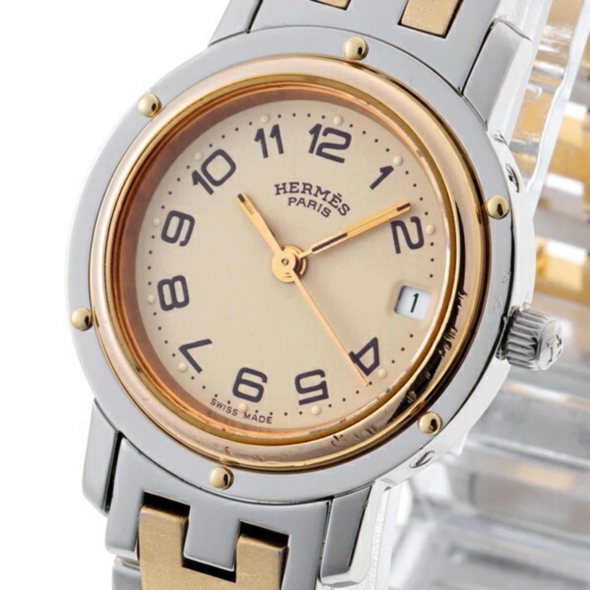 Hermes Clipper CL3.240.130.3-22 Beige Quartz Watch