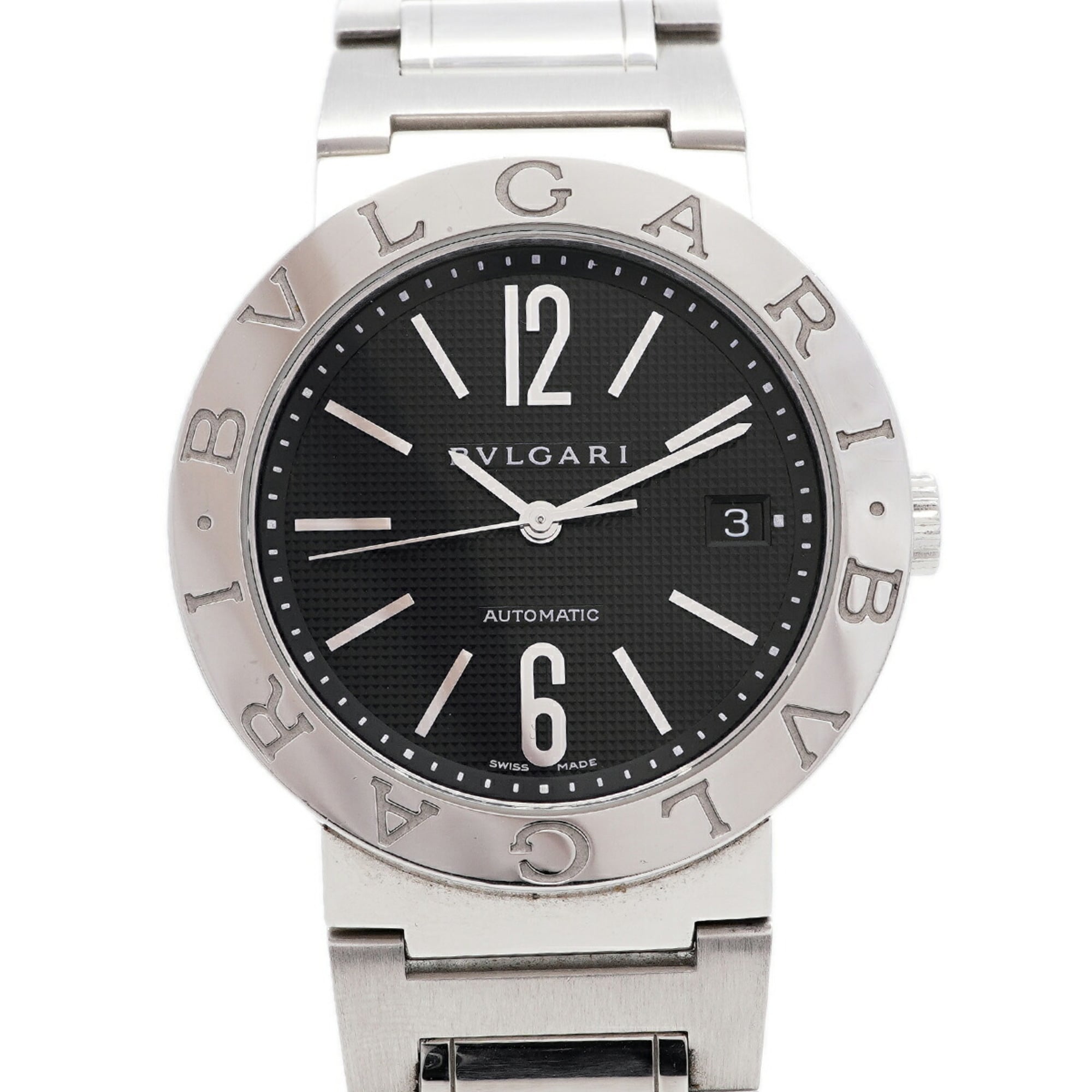 Bvlgari BB38SSAUTO Black Dial 38mm Watch